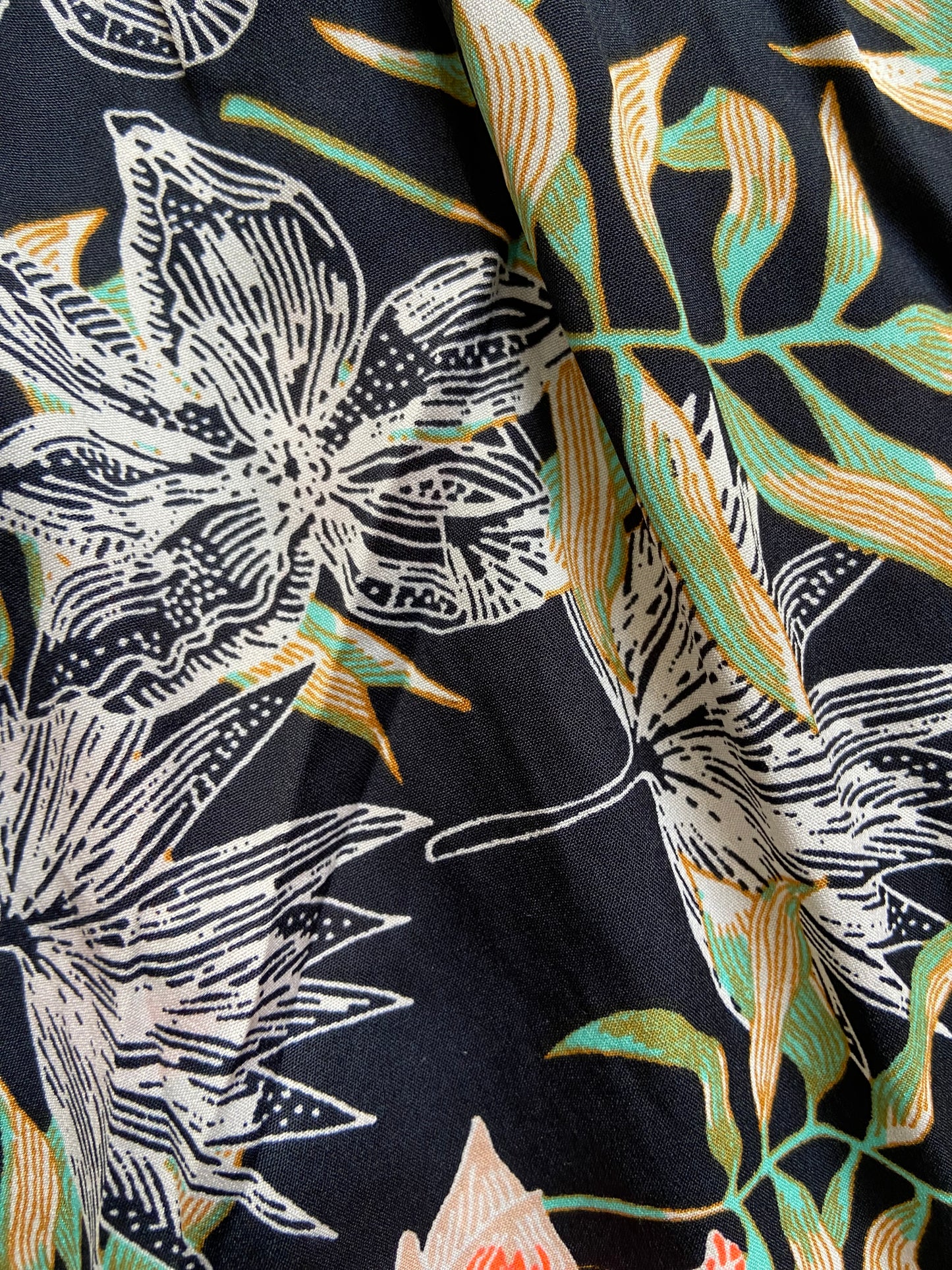 Black Floral Mini Dress