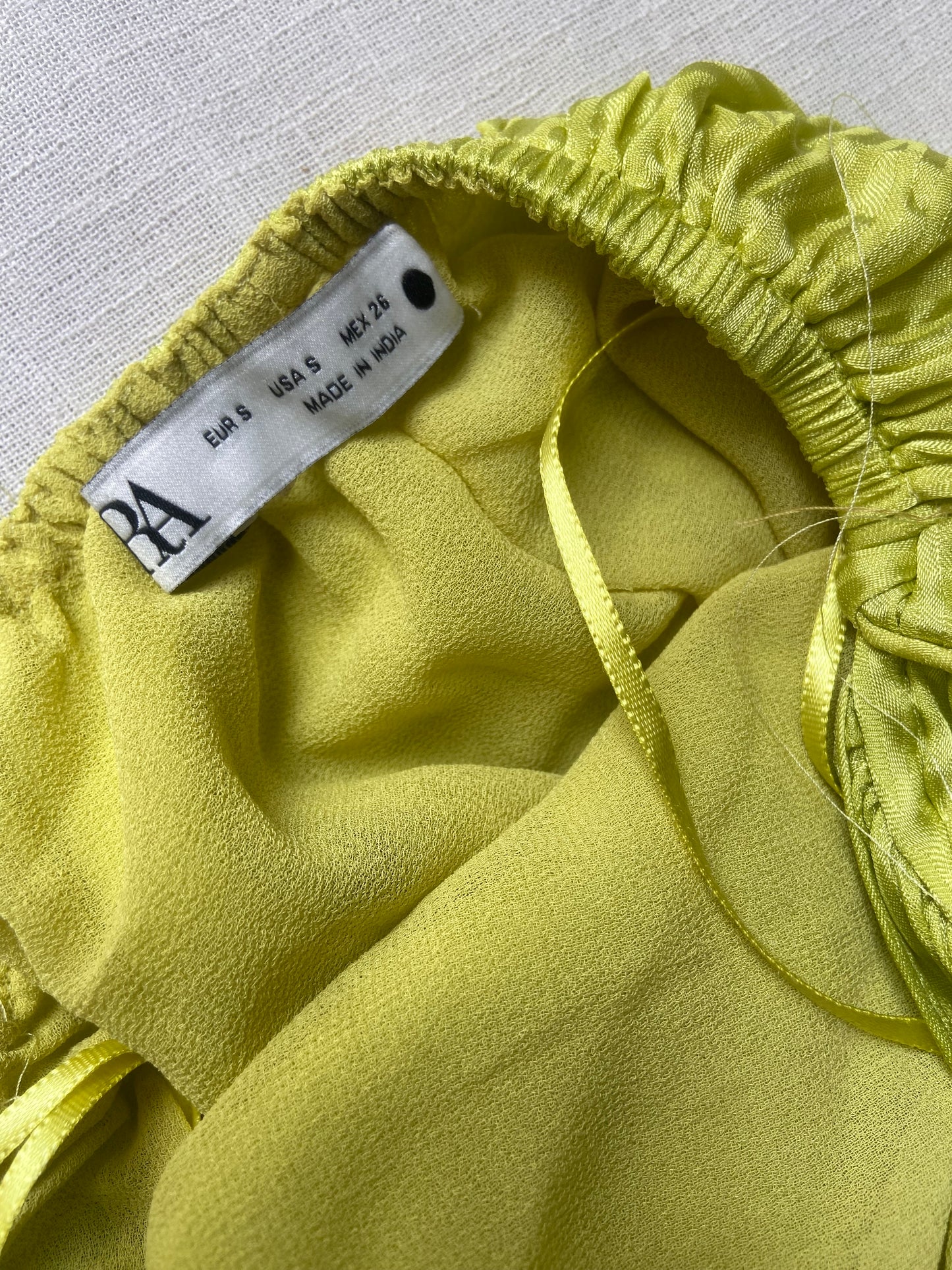 Lime Green Satin Backless Maxi Dress