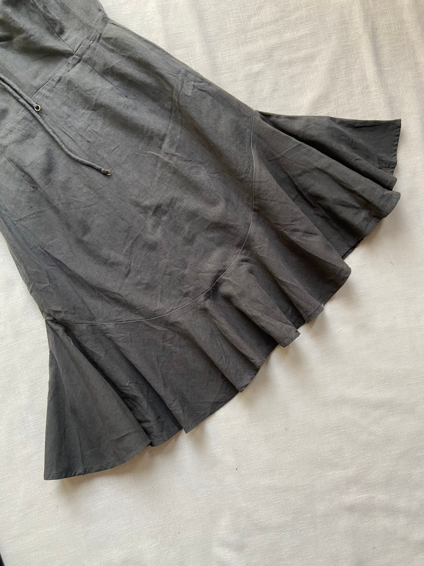 Black Sleeveless Mini Dress with Smocked Straps