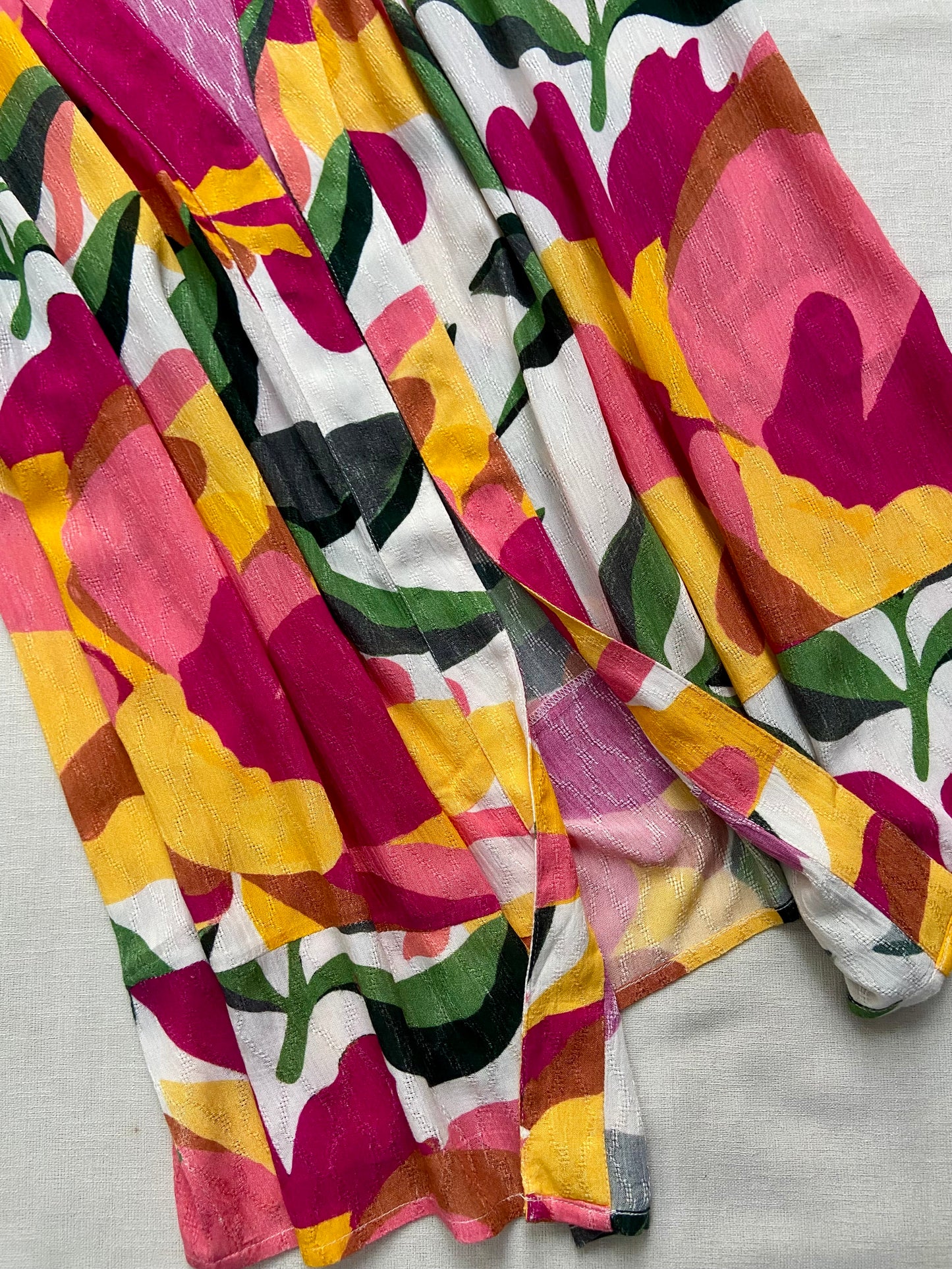 MULTICOLOR FLORAL COVER UP