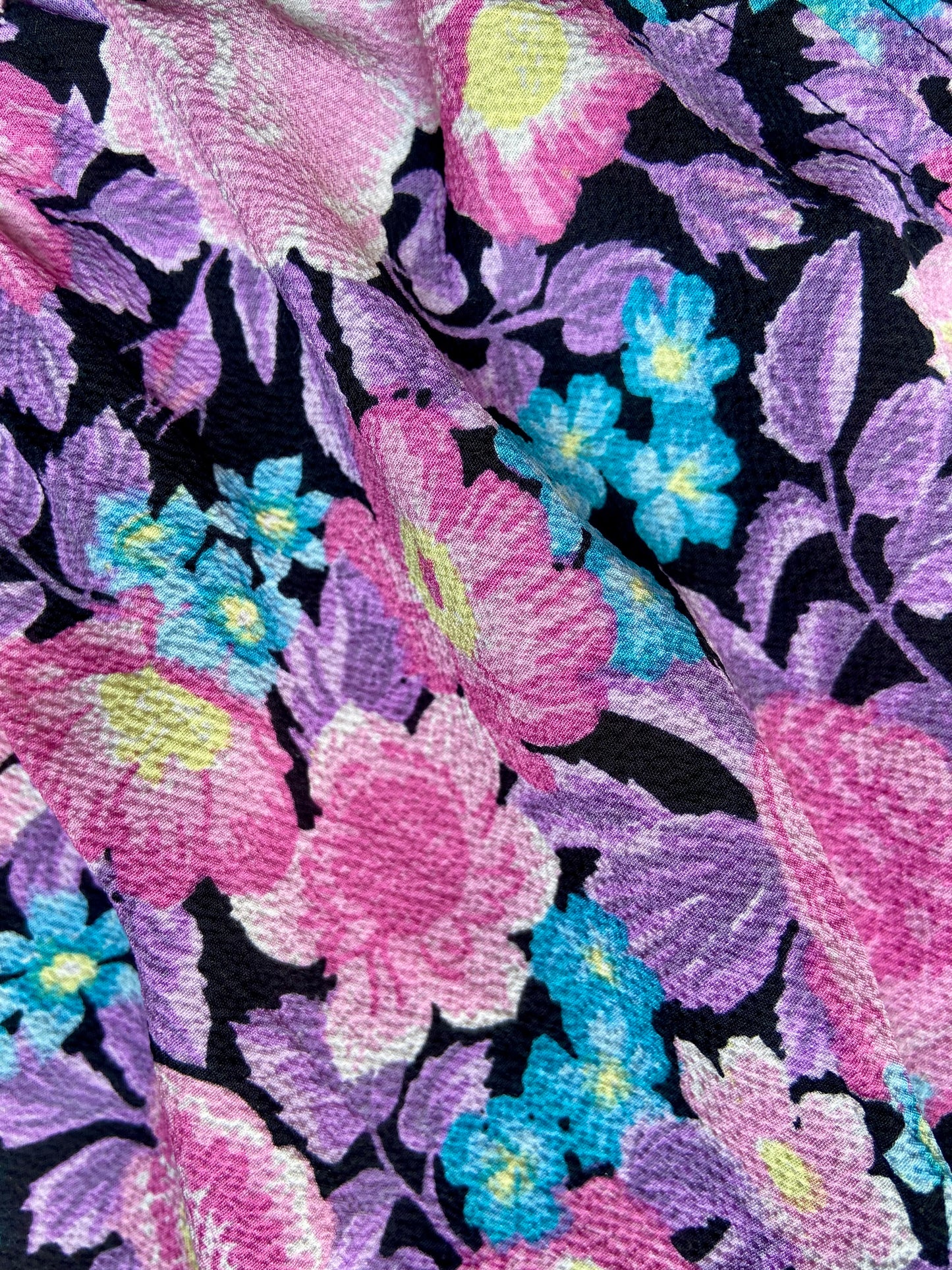 Blurple Floral Romper