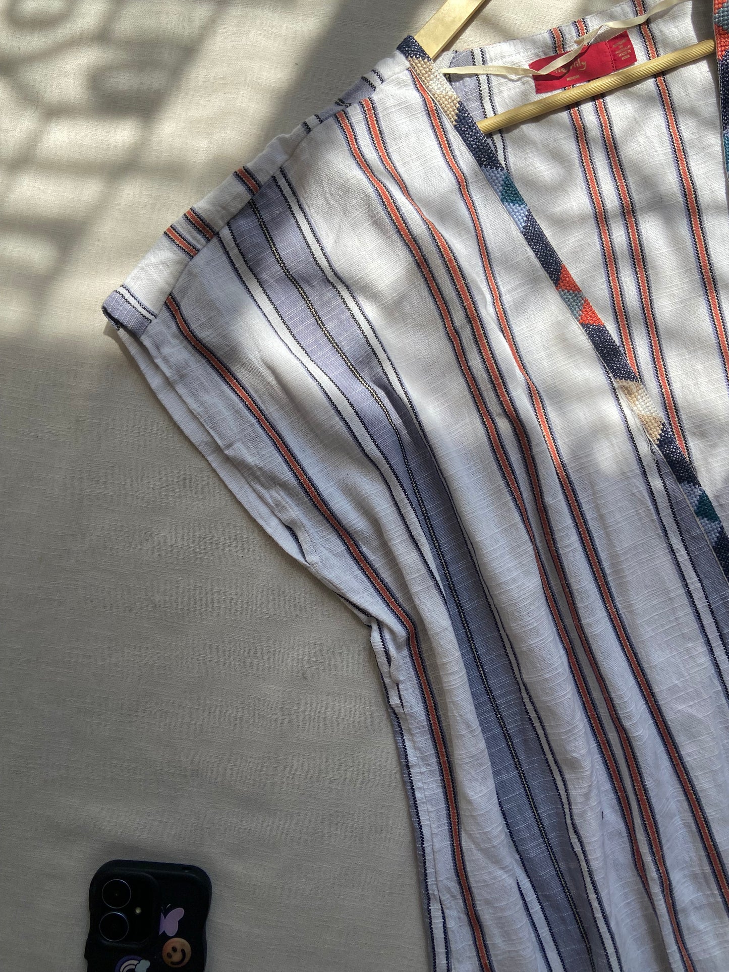 Women's Striped Cotton Kaftan Top