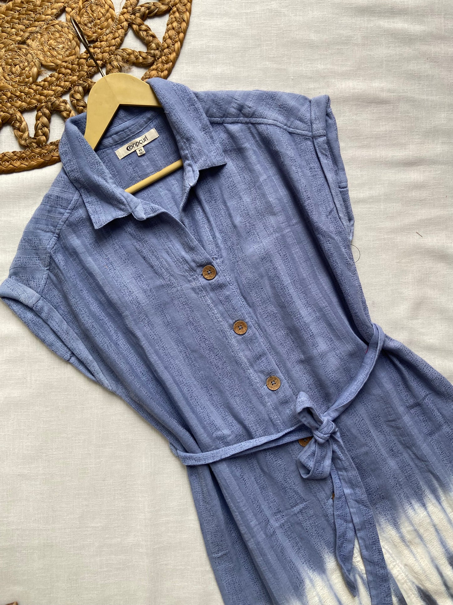 Blue Tye And Dye Maxi Dress