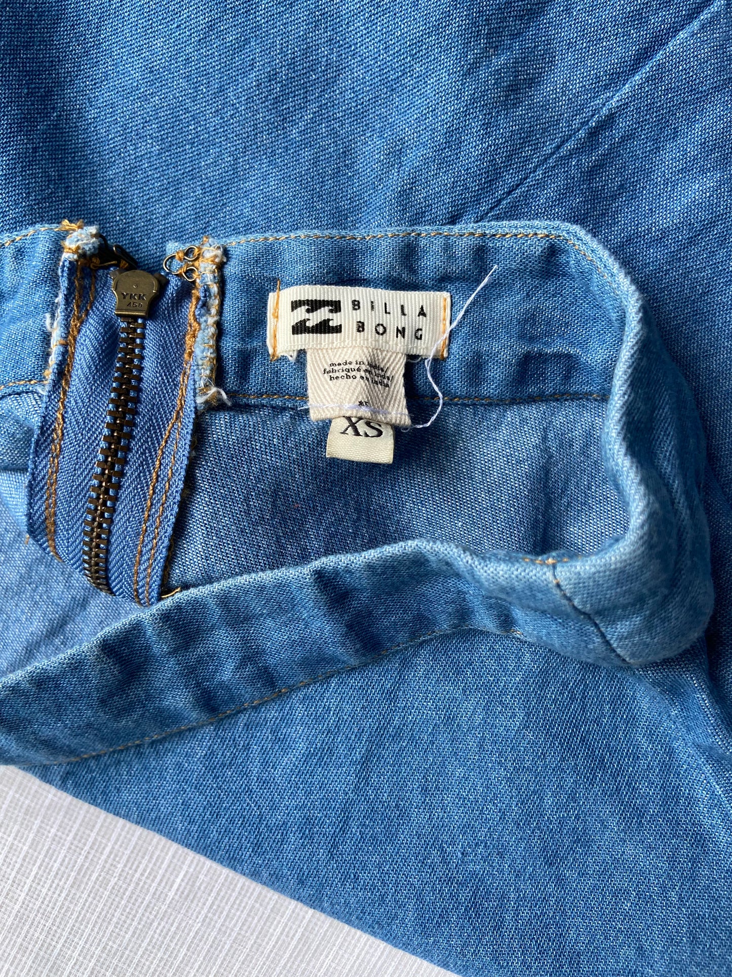 Classic Denim A-Line Mini Skirt