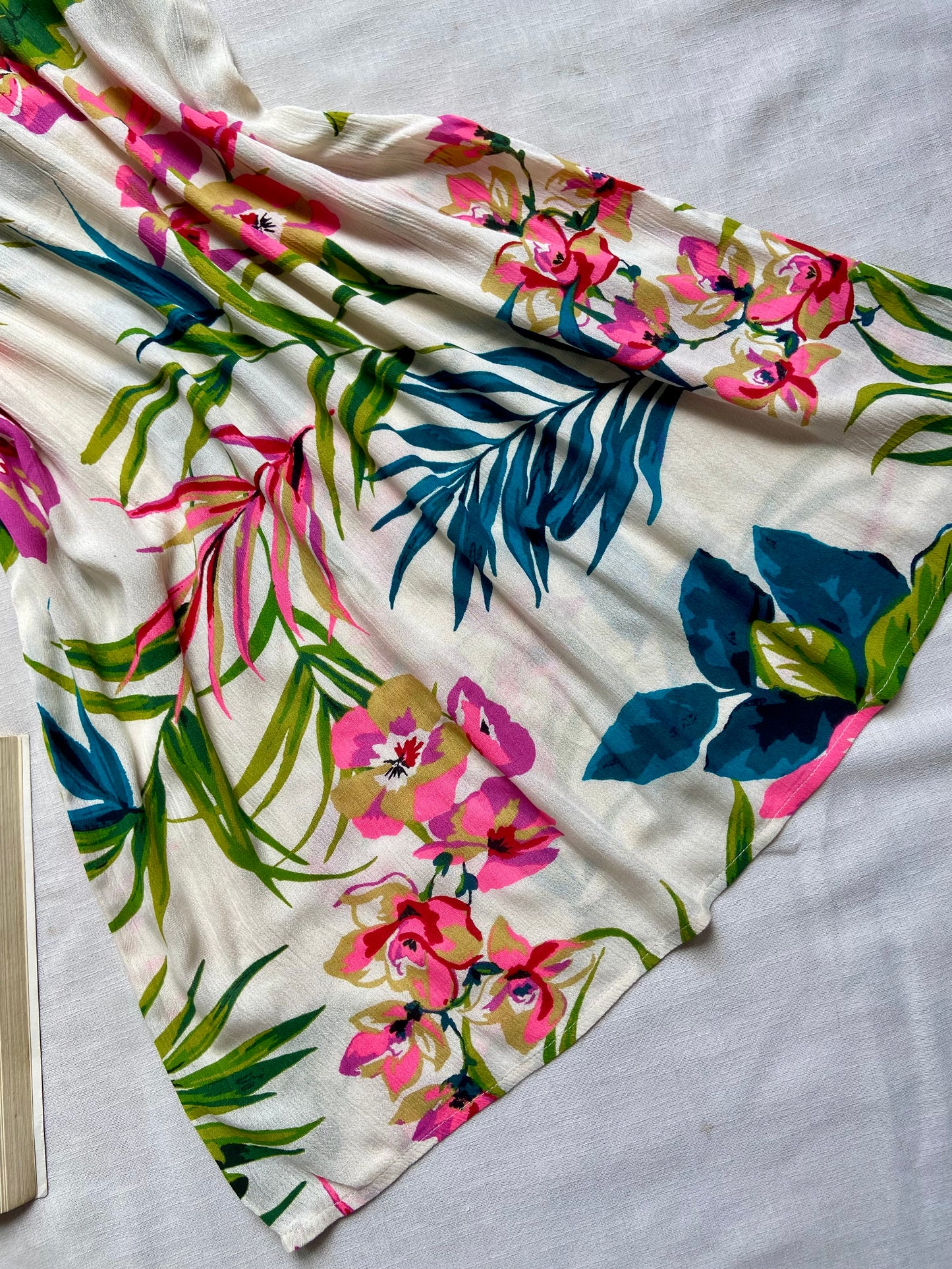 Tropical Floral Spaghetti Strap Dress