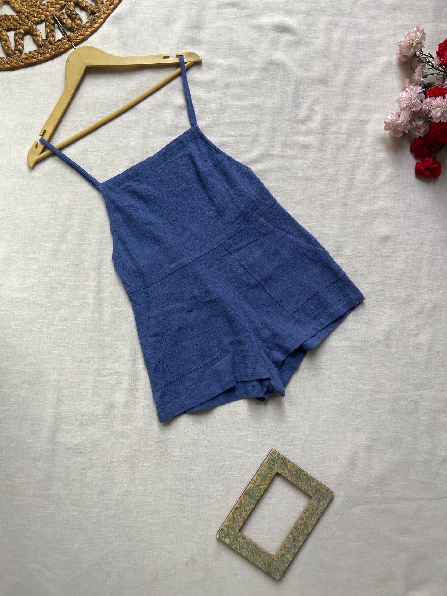 Blue Monotone Romper