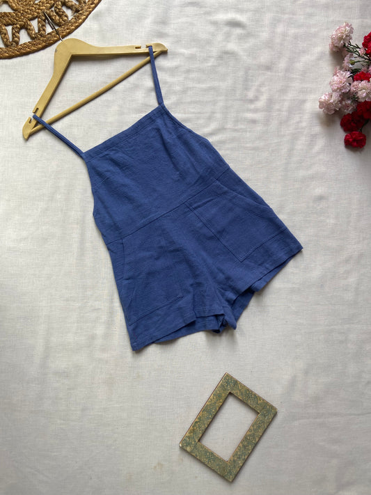 Blue Monotone Romper