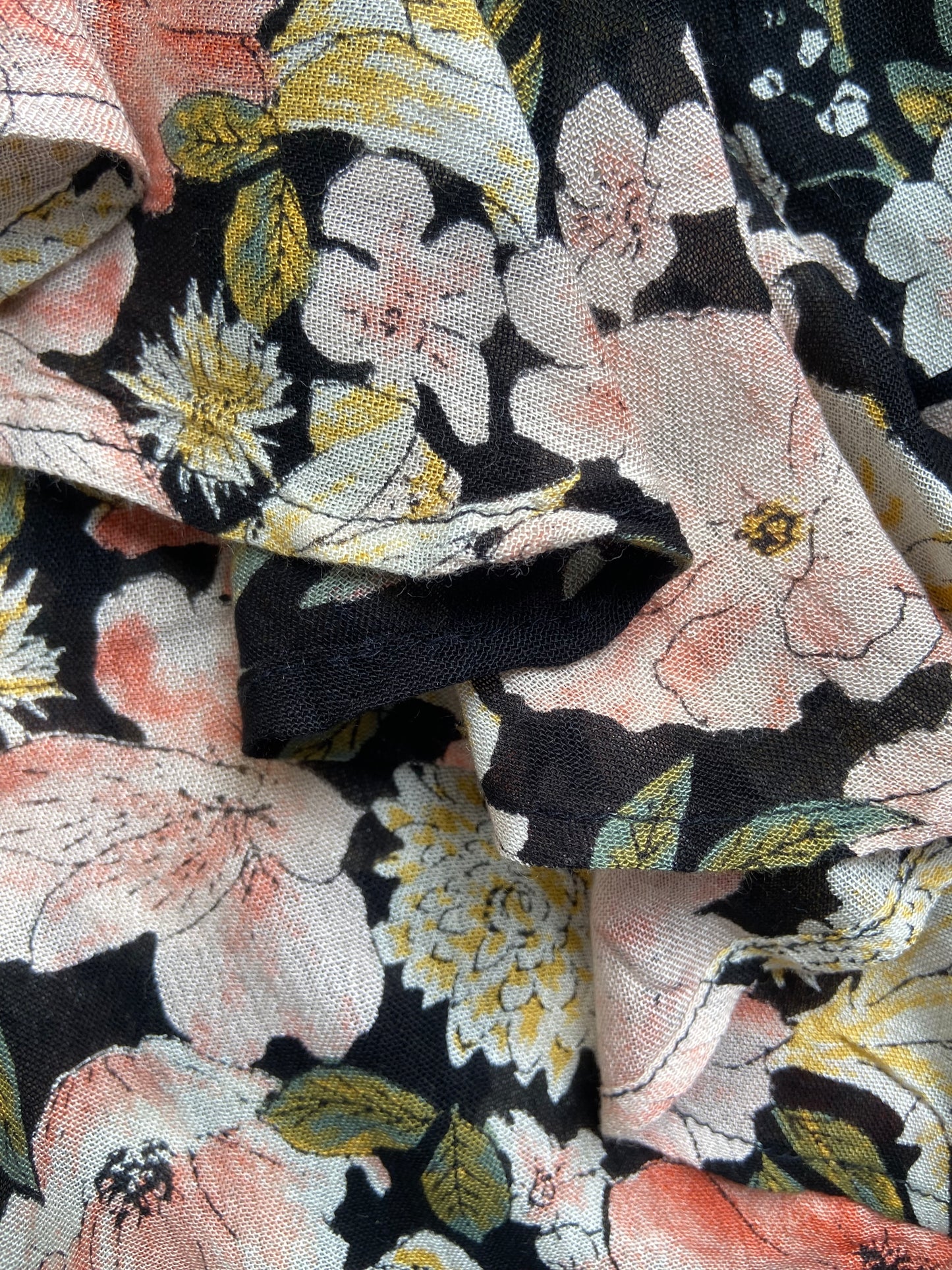 Black Floral Billabong Mini Dress