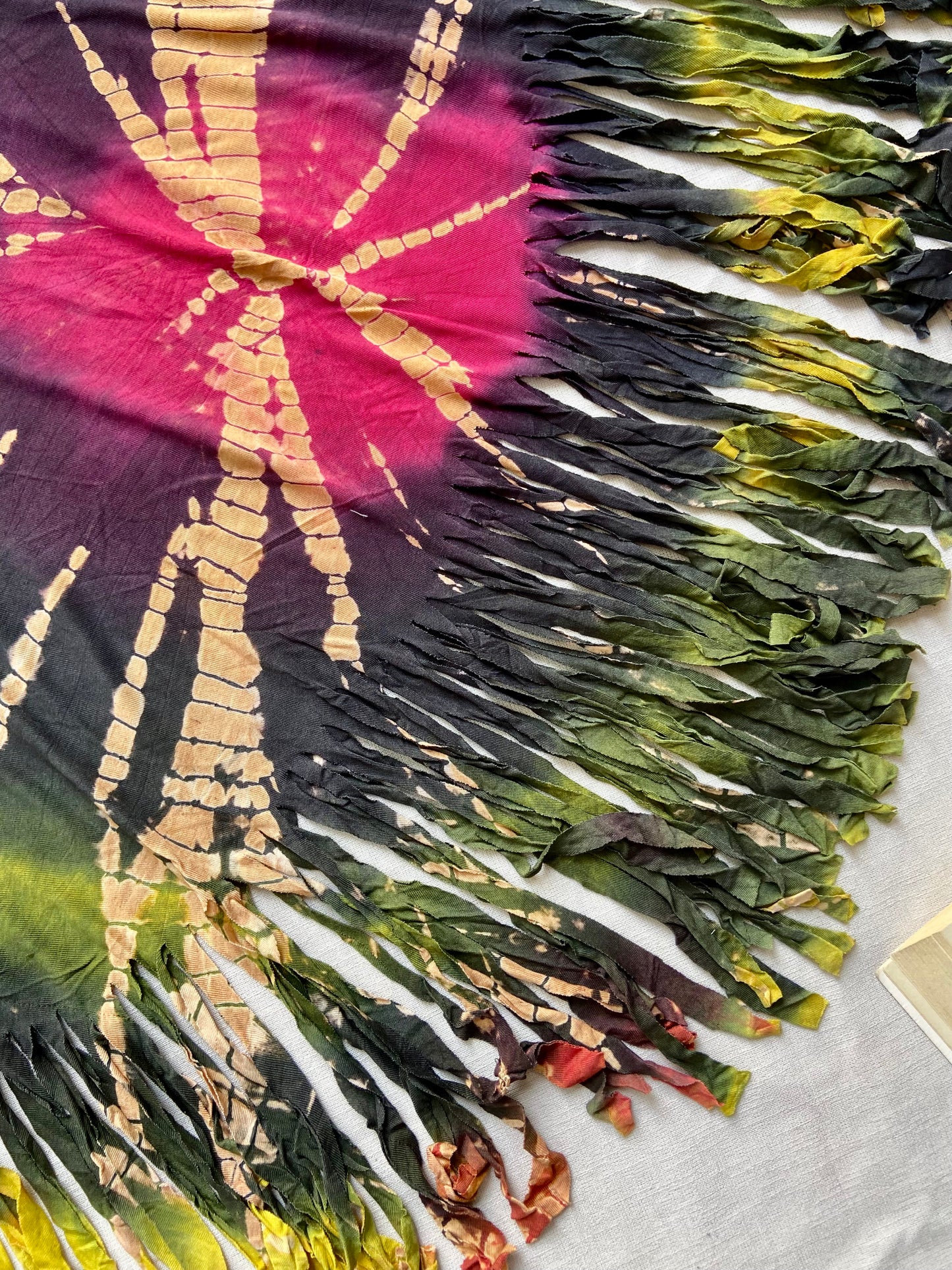 Bohemian Tie-Dye Fringe Top