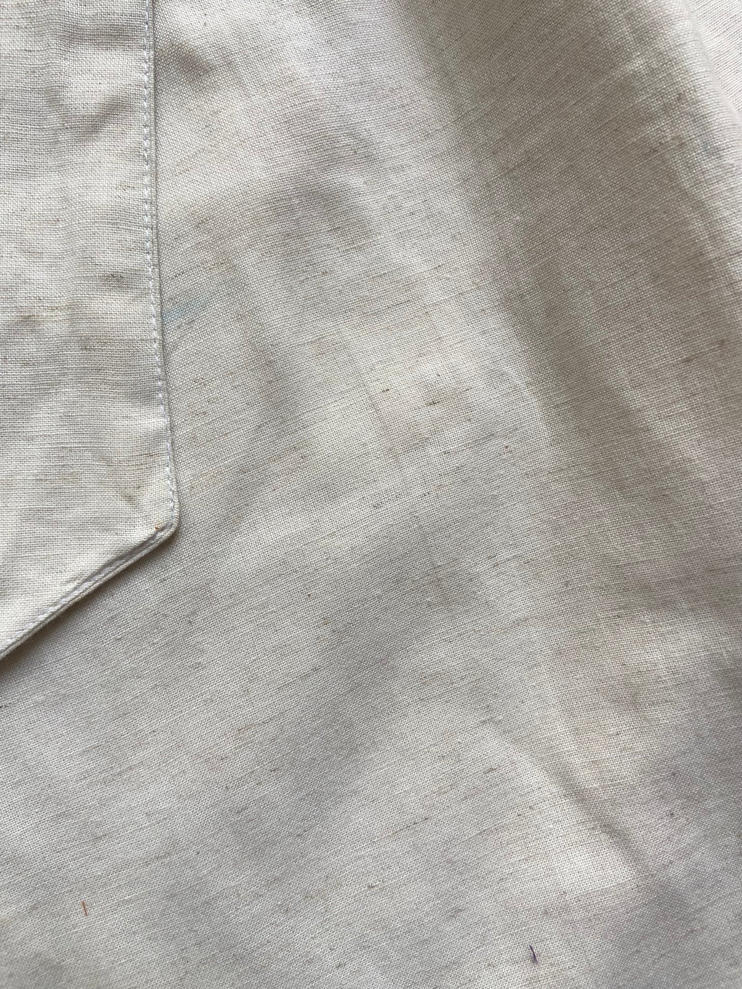 High-Waisted White Linen Pants with Belt