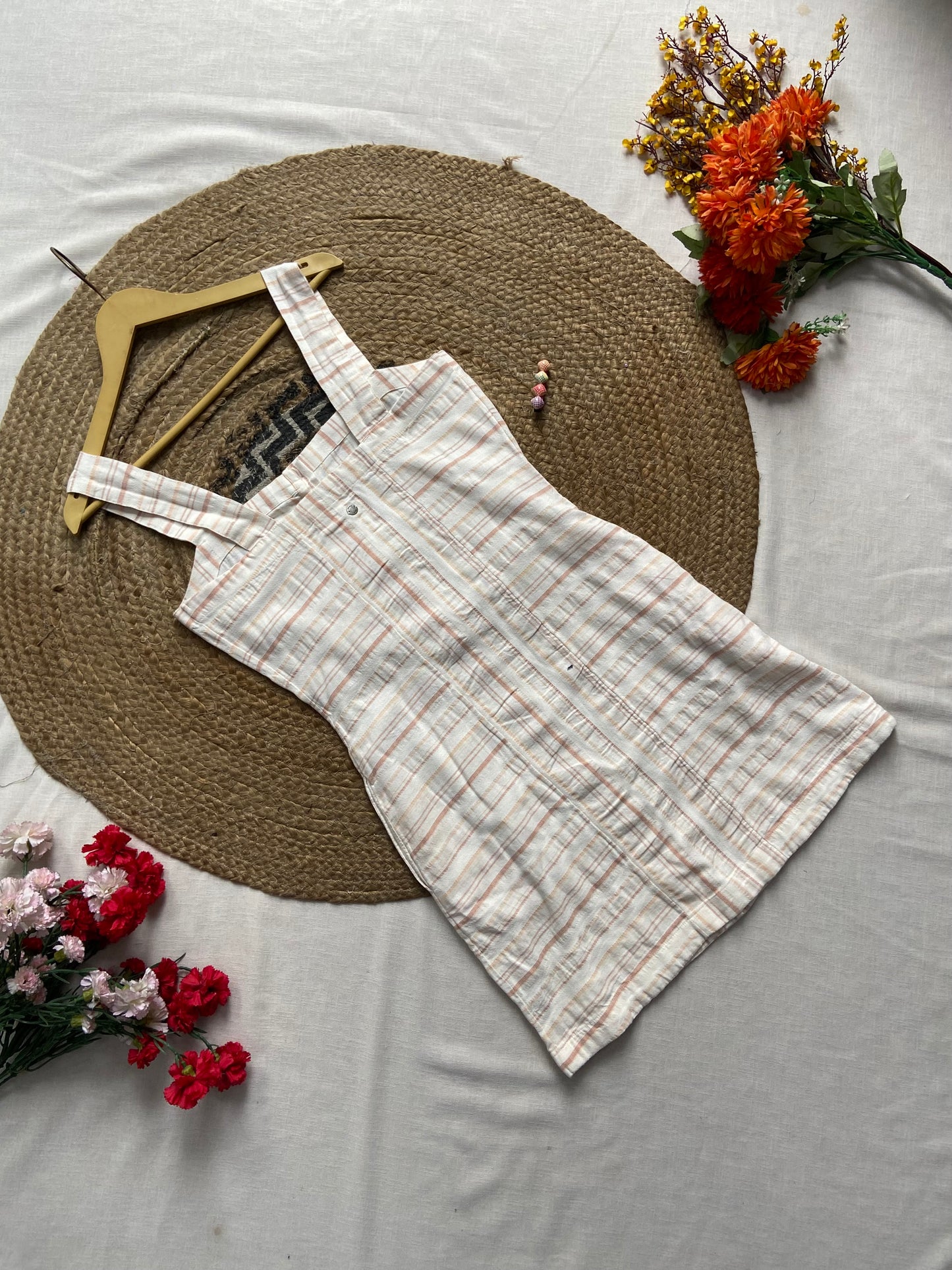 Stylish Striped Button-Front Summer Dress