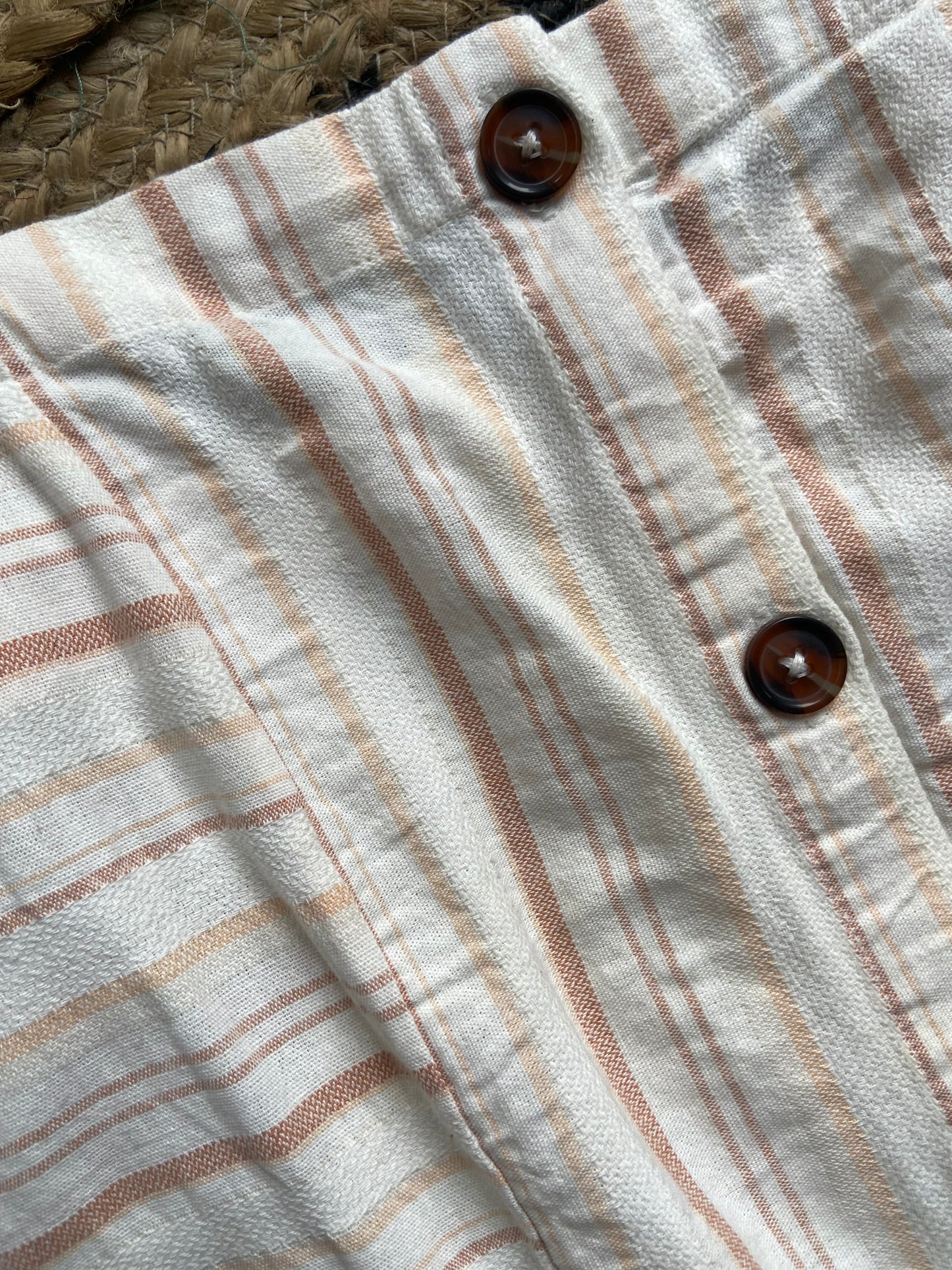 Stylish Striped Button-Front Summer Dress