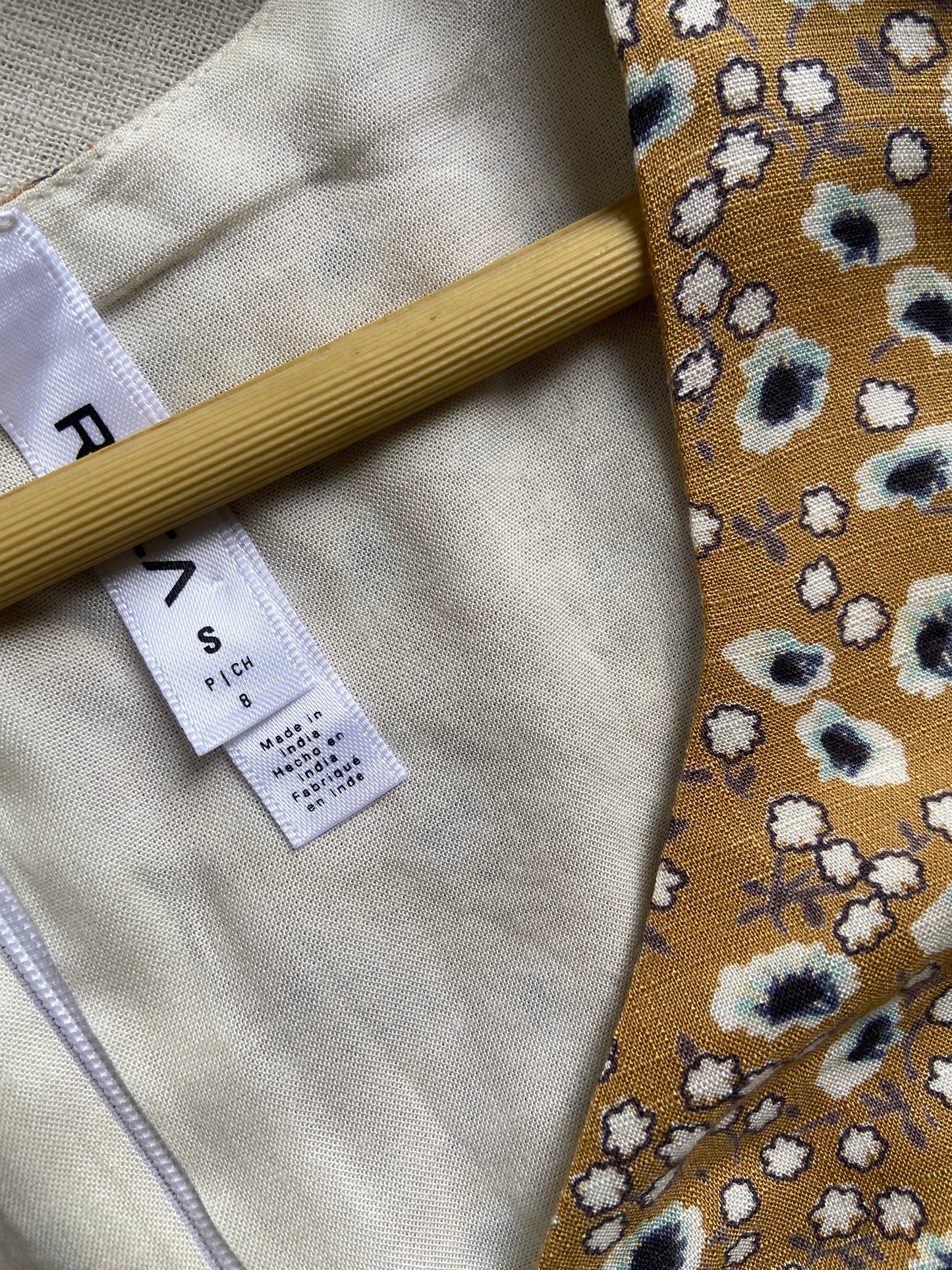 Mustard printed Mini Dress