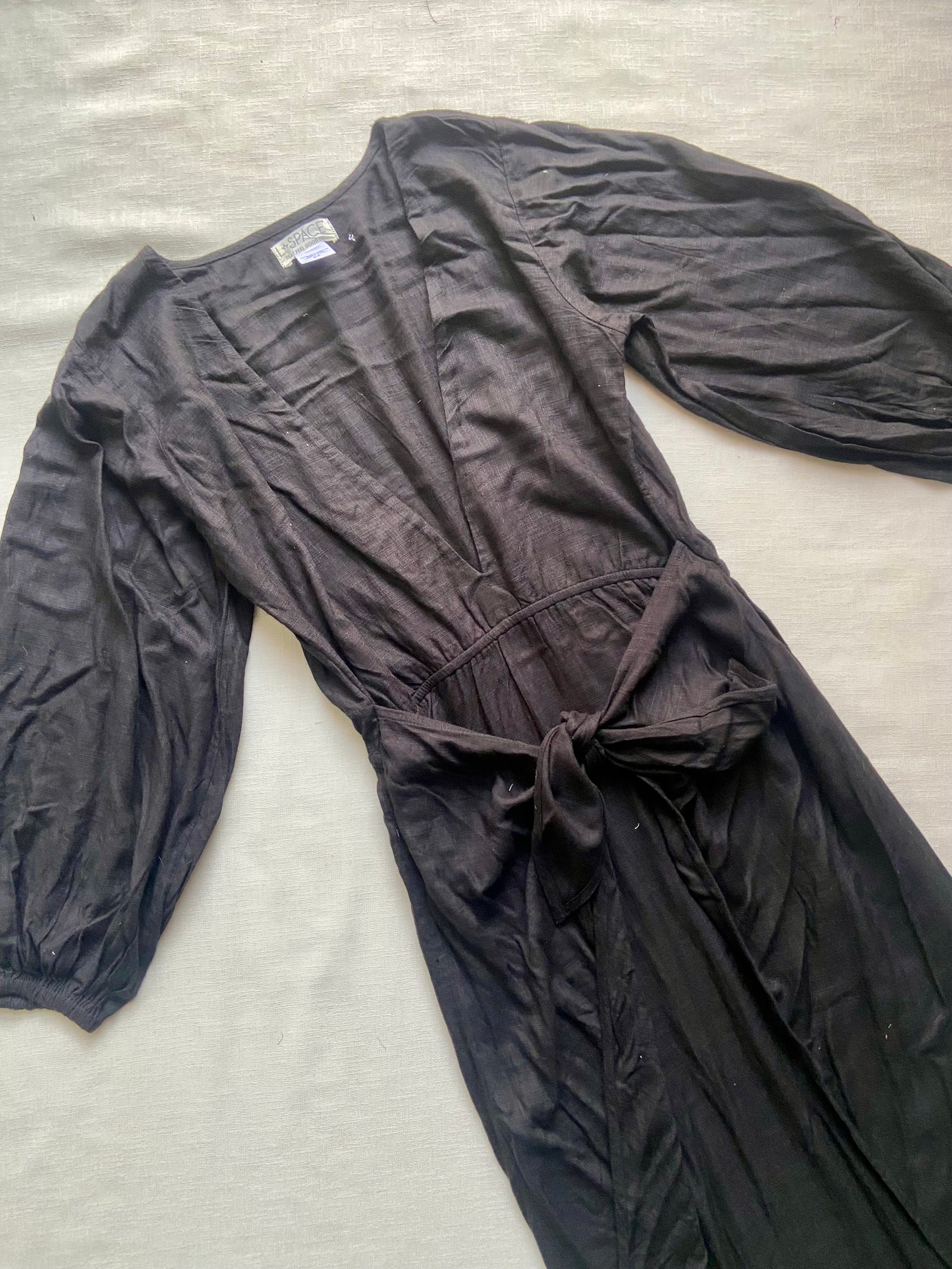 Black V Neck Beach Maxi Dress