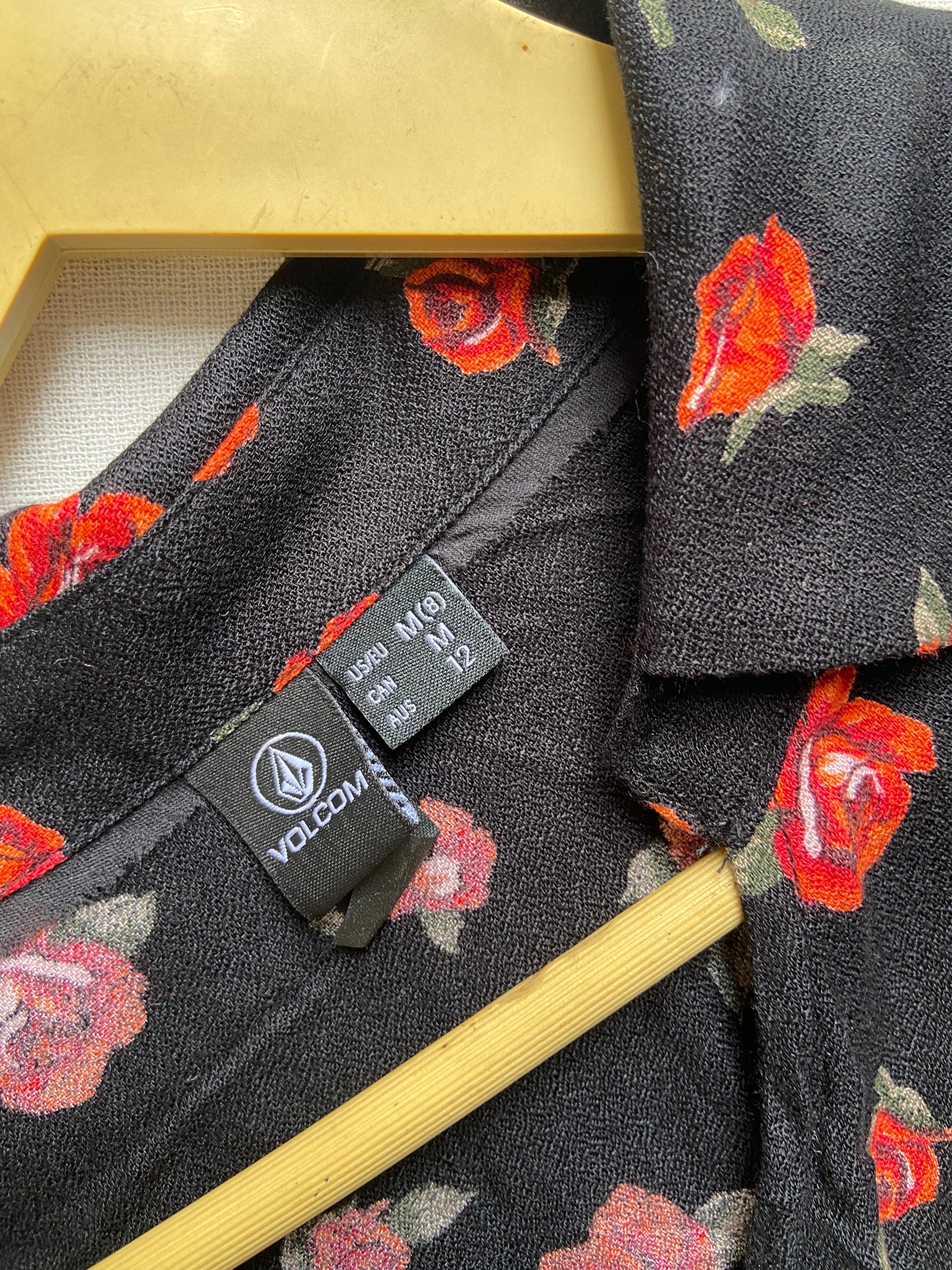 Women's Black Floral Print Long Sleeve Mini Dress