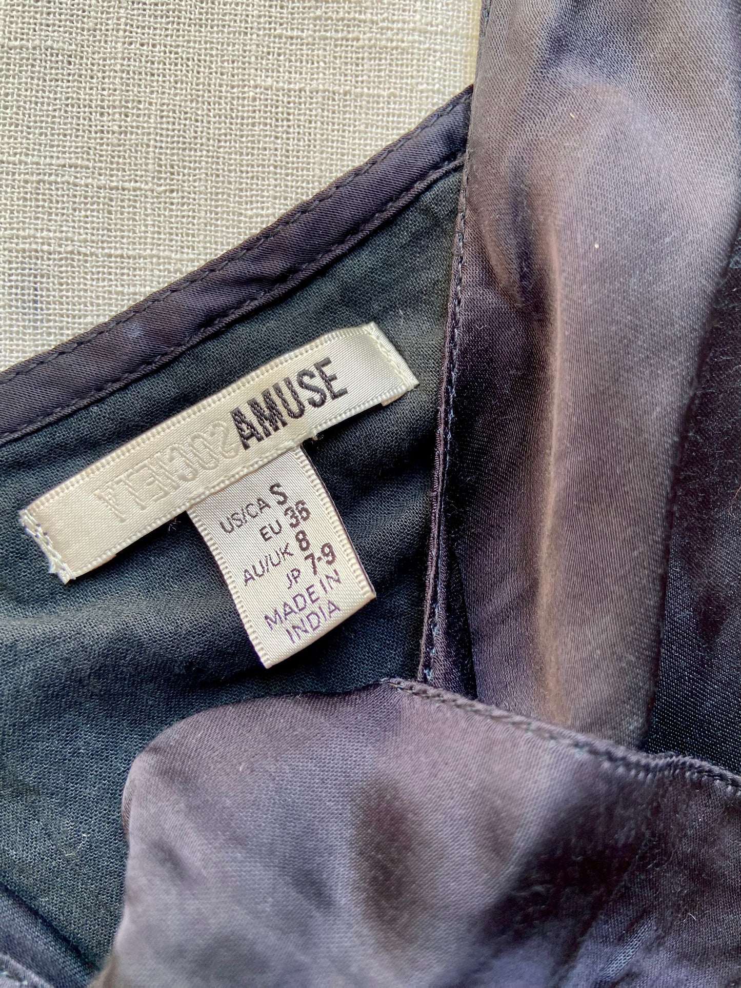 Black Satin Spaghetti Strap Slip Dress