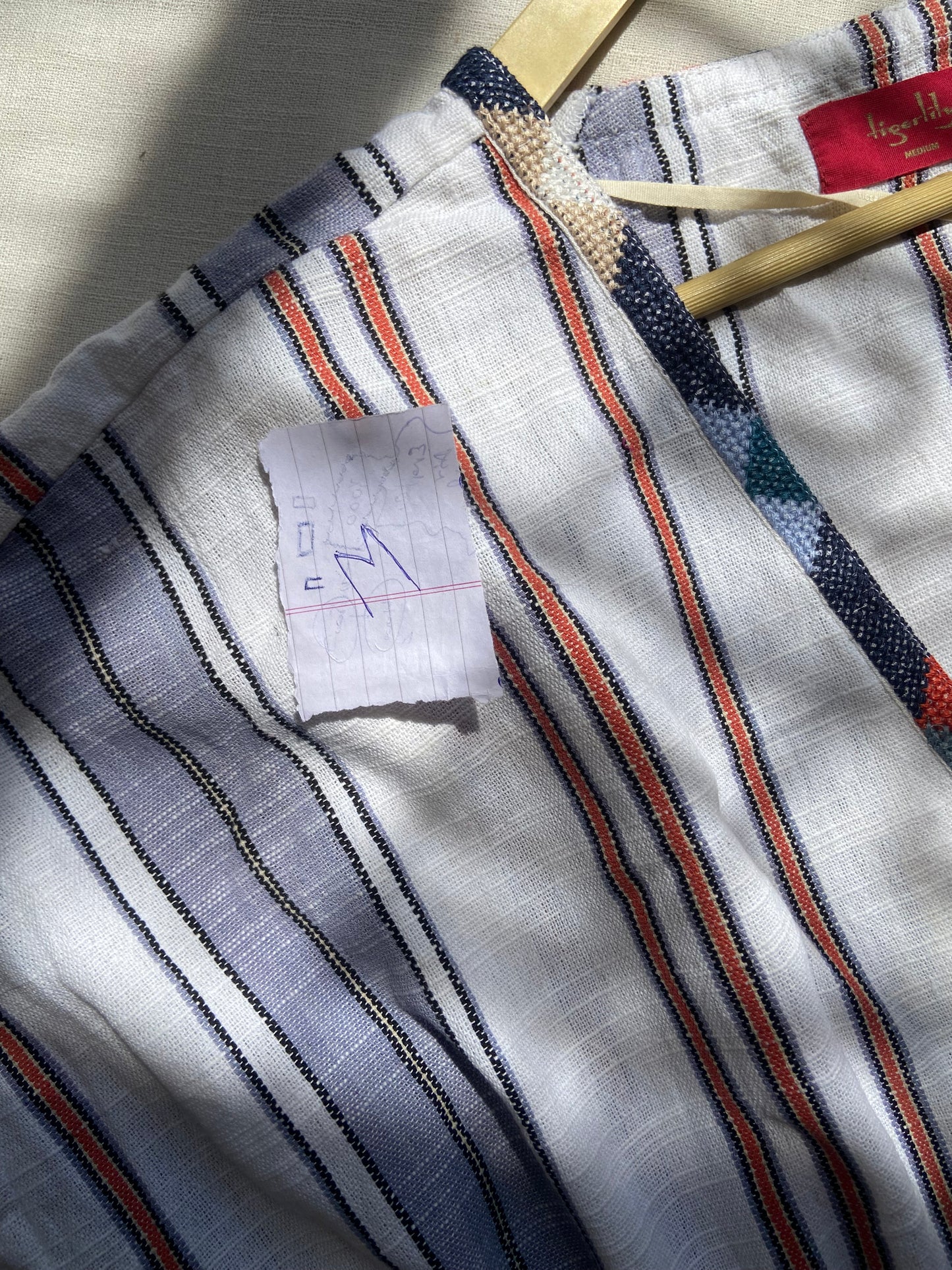 Women's Striped Cotton Kaftan Top