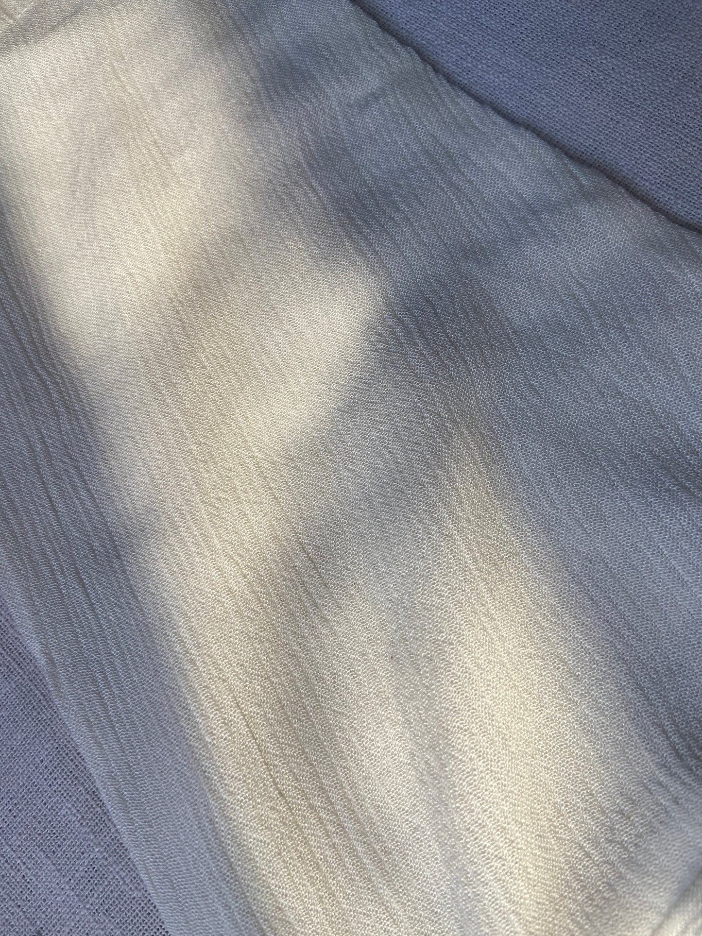 Women's Cream Crochet Panel Tunic Top