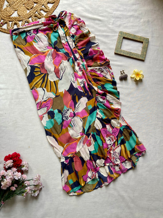 Multi Colour Floral skirt