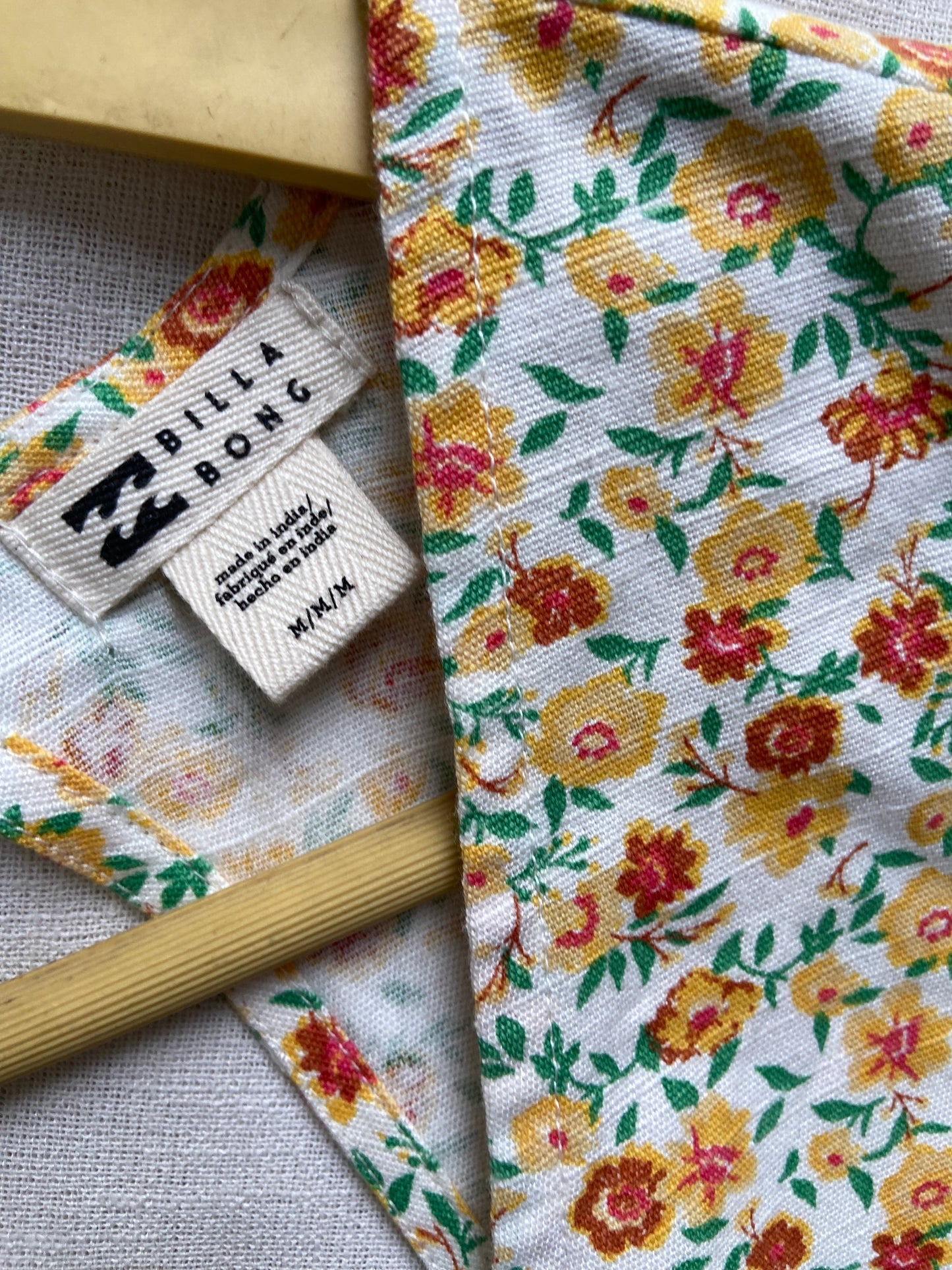 White Floral V Neck Mini Dress