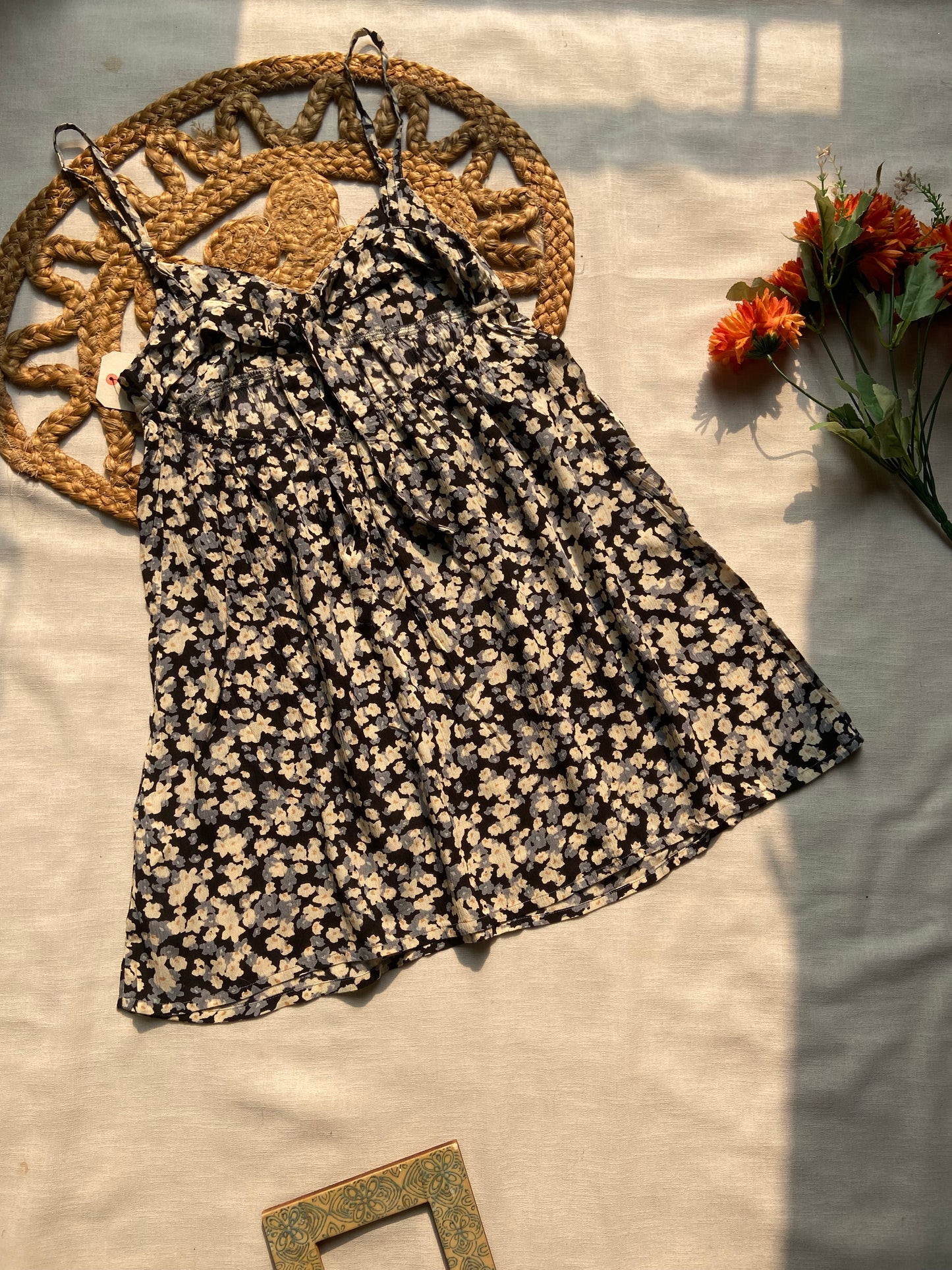 Floral Print Sleeveless Dress for Women