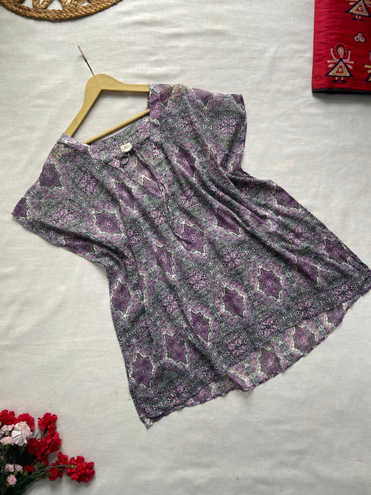 Grey And Purple Cover Up