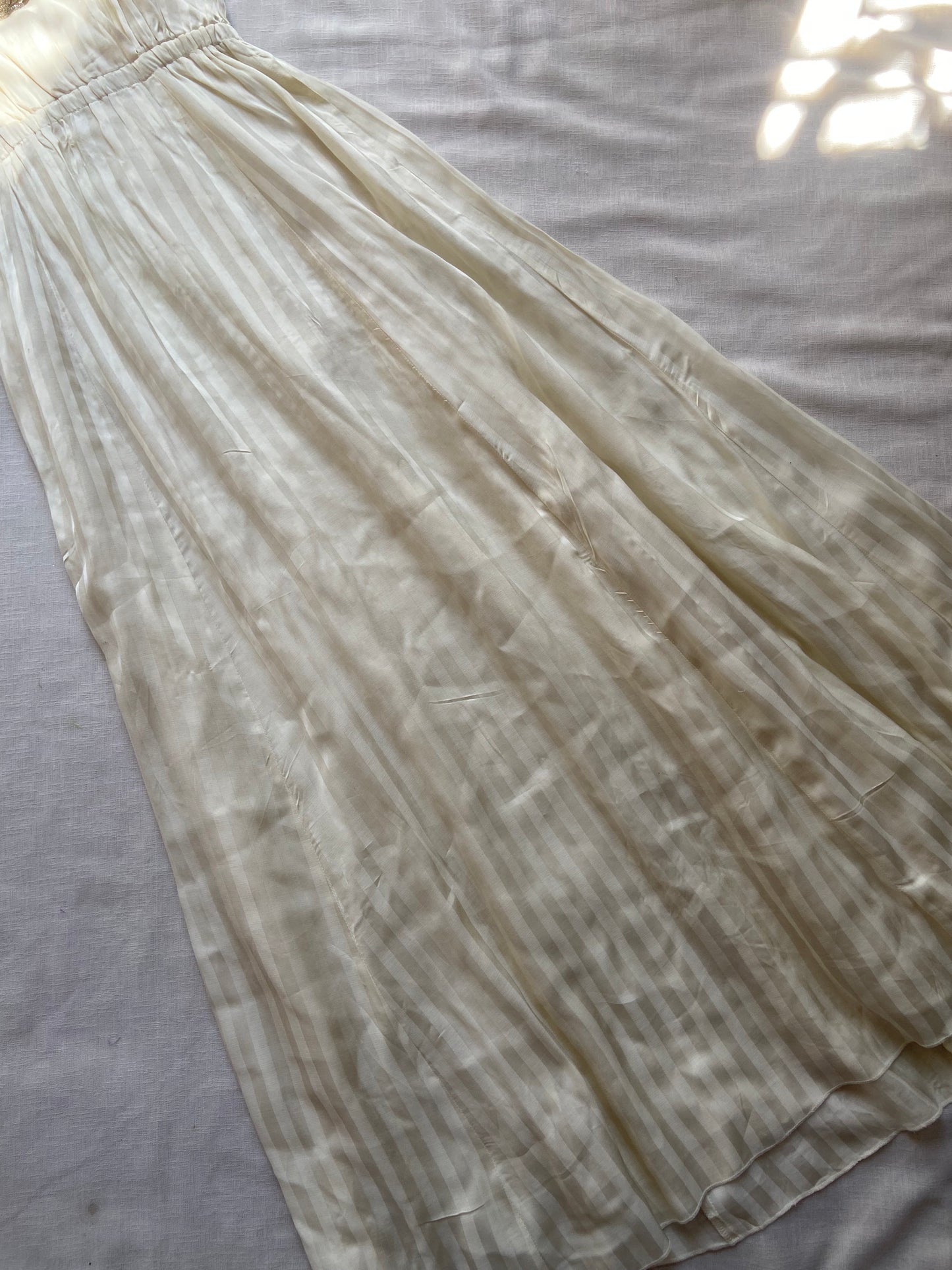 Elegant Cream Halter Neck Maxi Dress