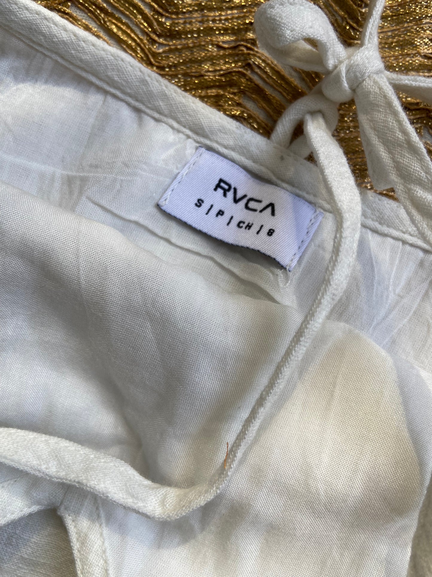 White Linen Spaghetti Strap Slip Dress