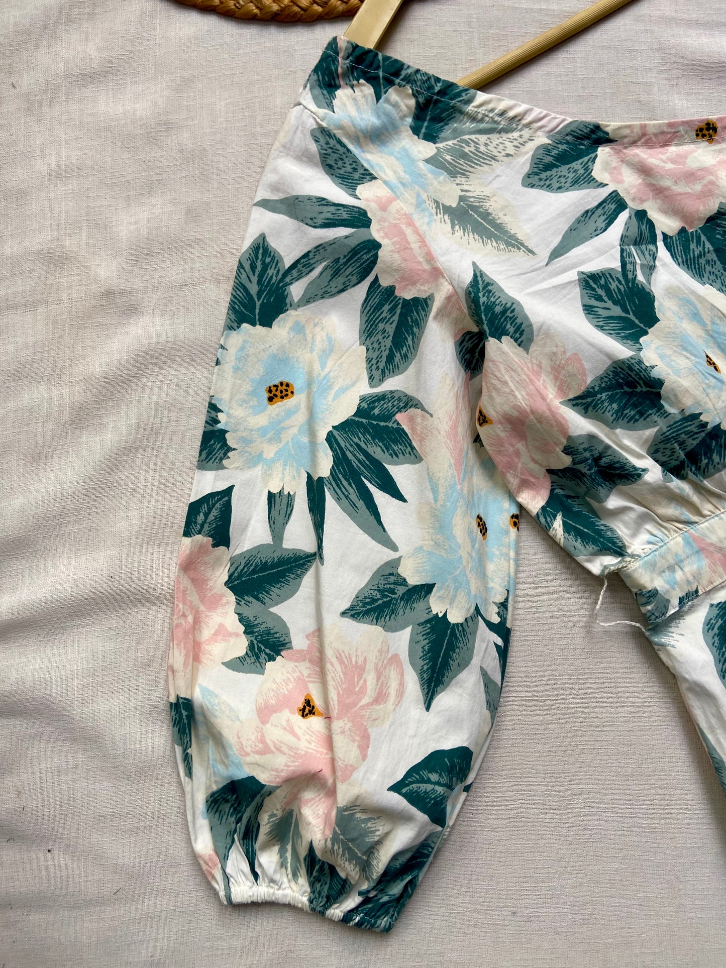 WHITE FLORAL ONE SHOULDER DRESS