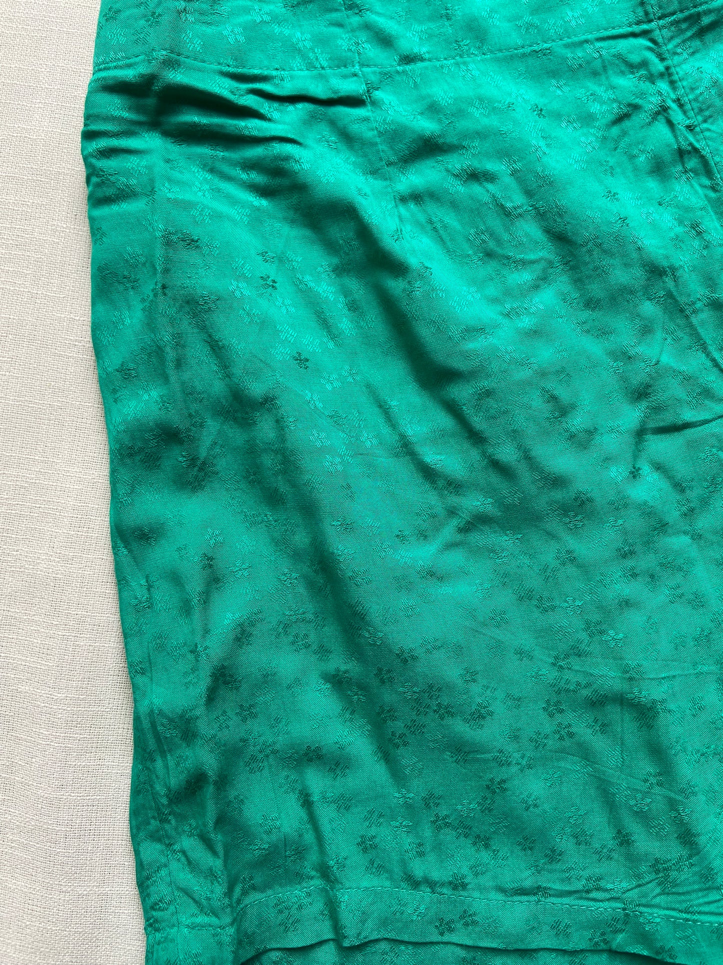 Green Weaving shorts