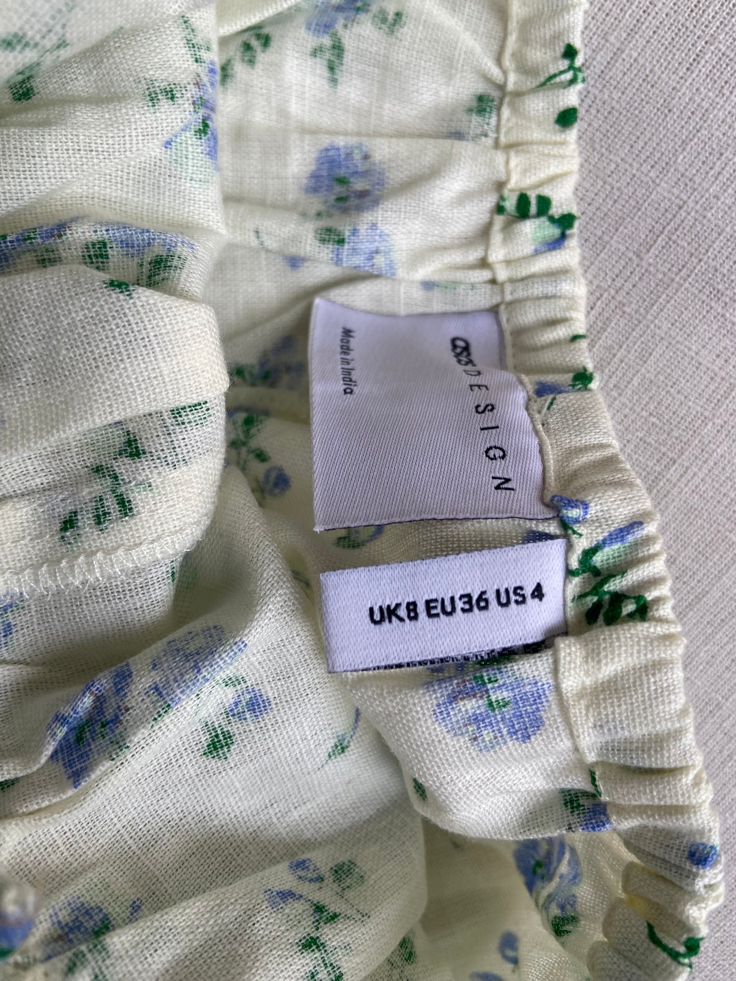 White Floral Asos Romper