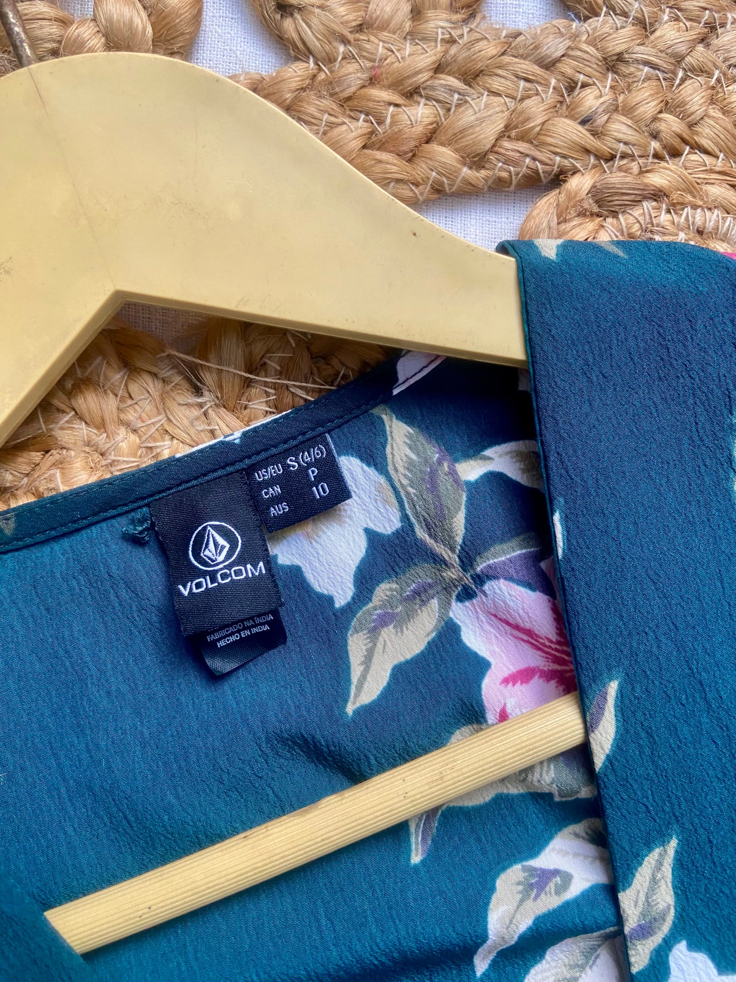 Women’s Green Floral Printed Jumpsuit with Short Sleeves