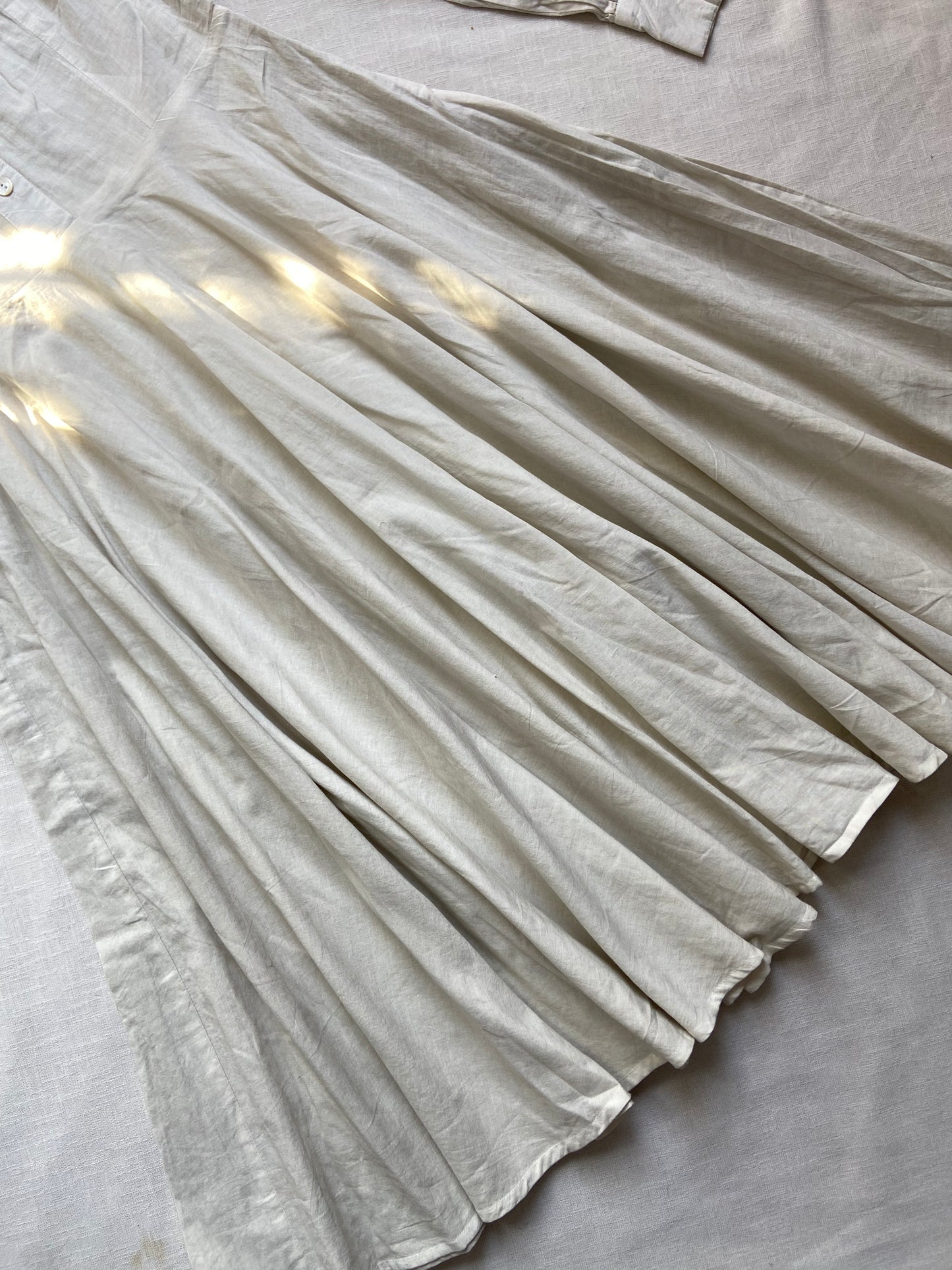 Women's Vintage White Ruffle Collar Fit & Flare Dress