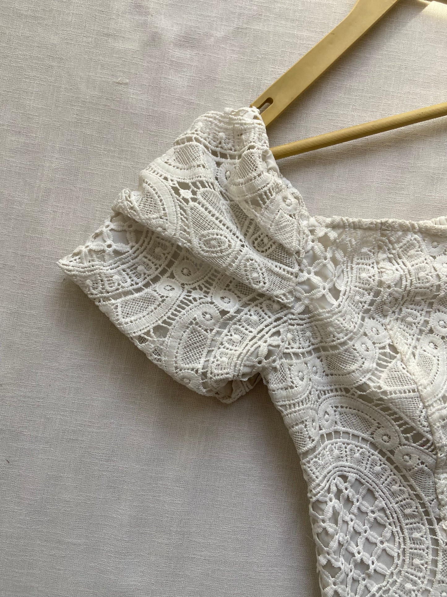 White Hacoba Button Down Mini Dress