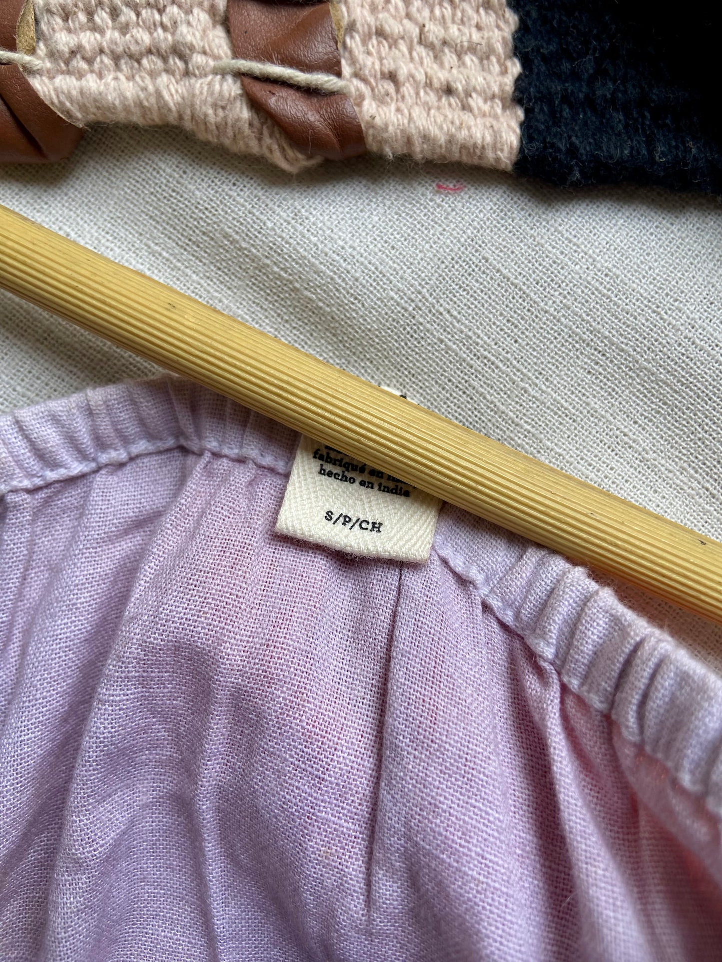 Lilac Front Tie Off-Shoulder Crop Top