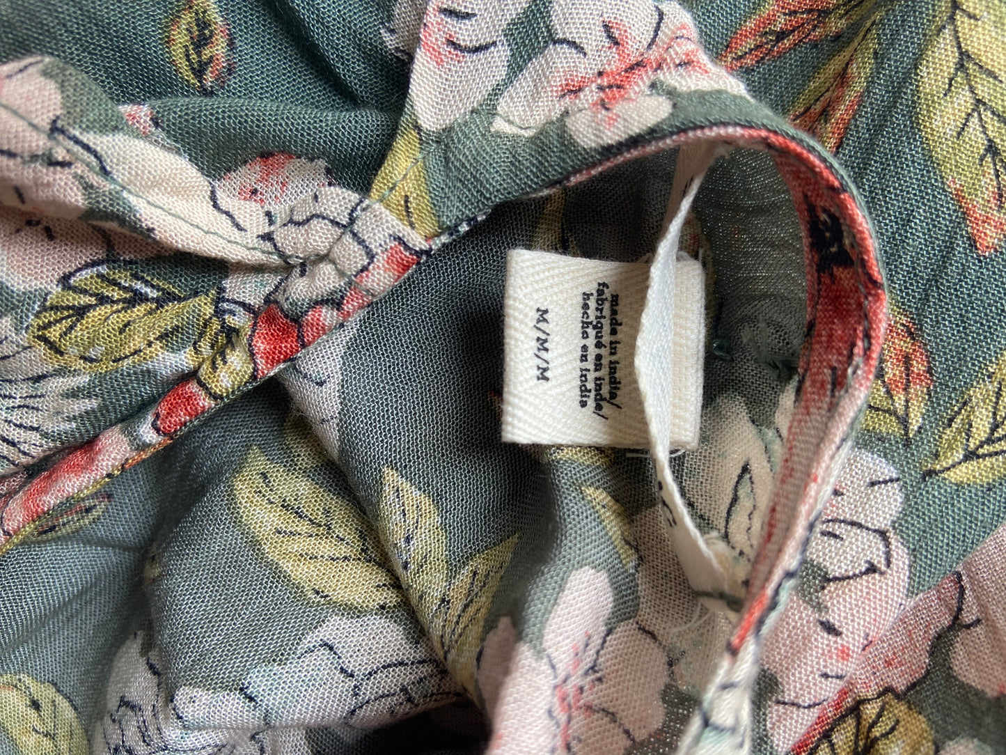 Green Floral Mini Dress