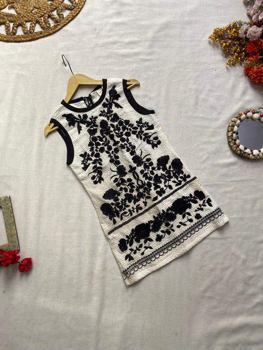 Black And White Mini Dress