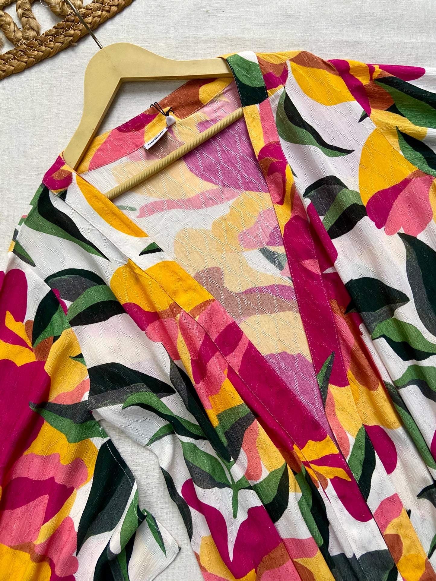 MULTICOLOR FLORAL COVER UP