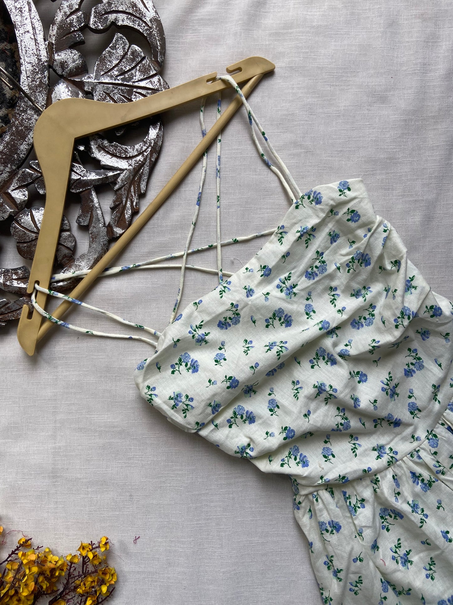 White Floral Asos Romper