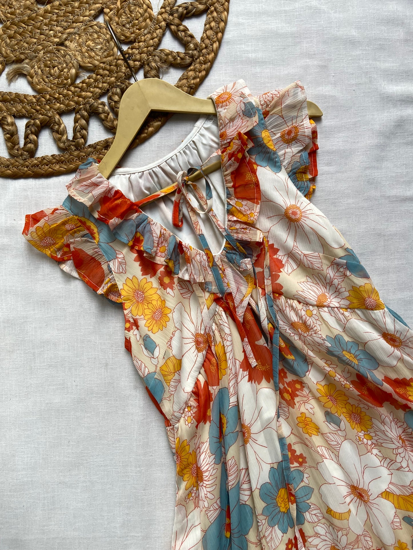 Multi Colour Floral Mini Dress