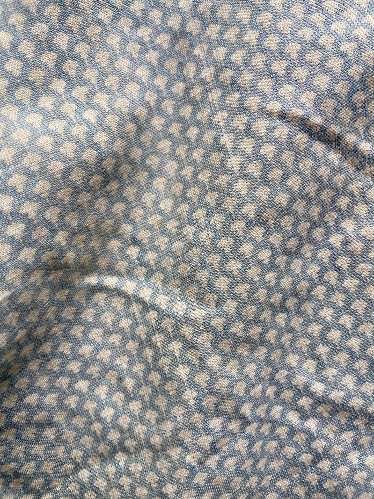 Ice Blue Printed Shirt Top