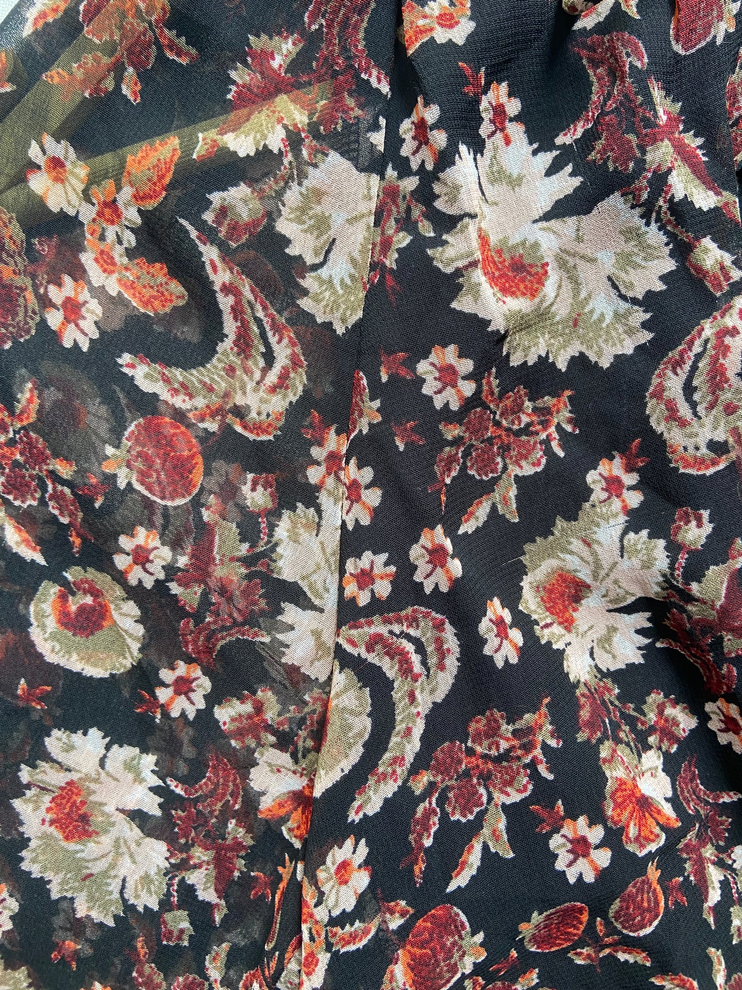 Black Floral Boho Beach Mini Dress