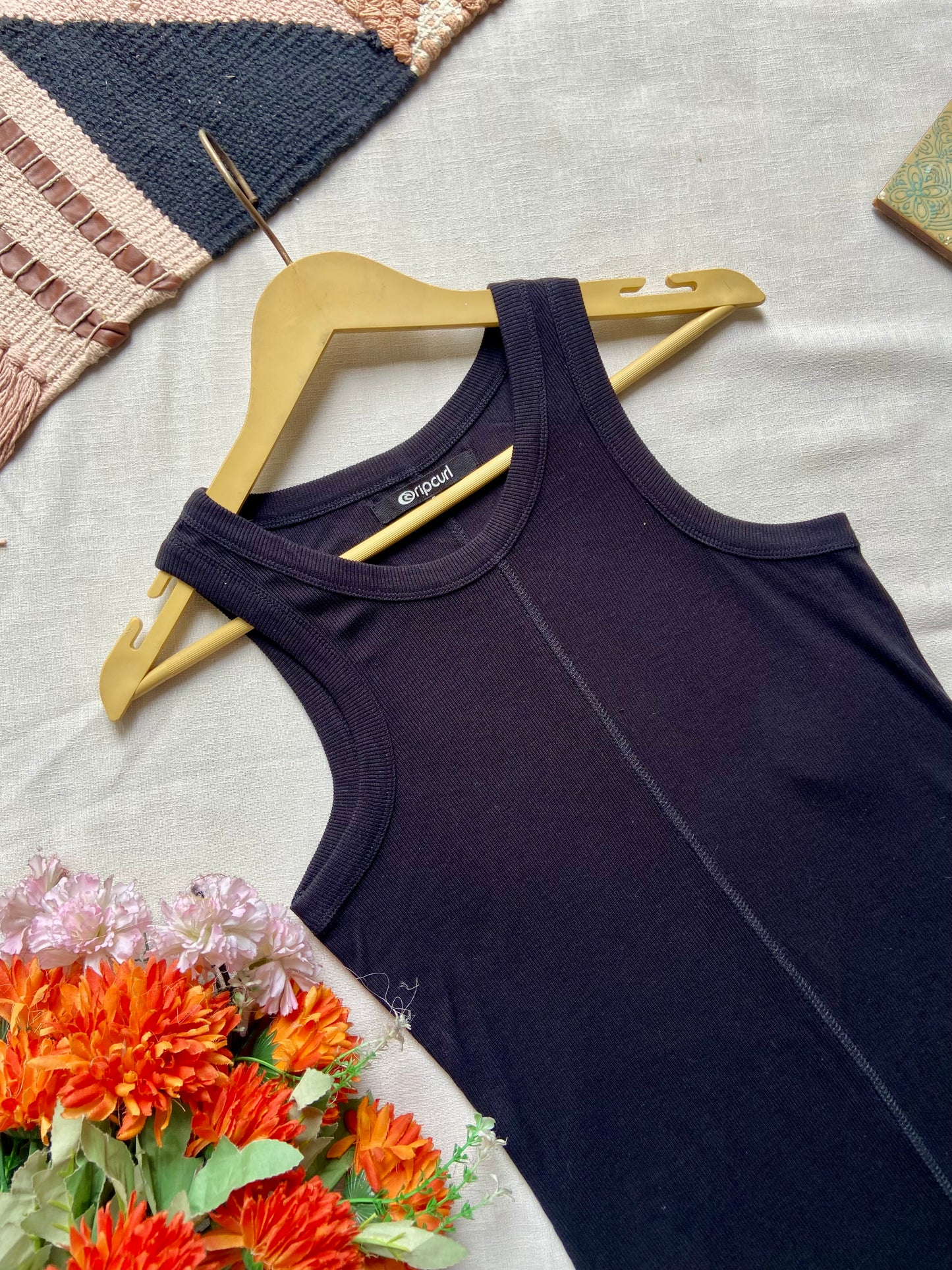 Classic Black Sleeveless A-Line Dress