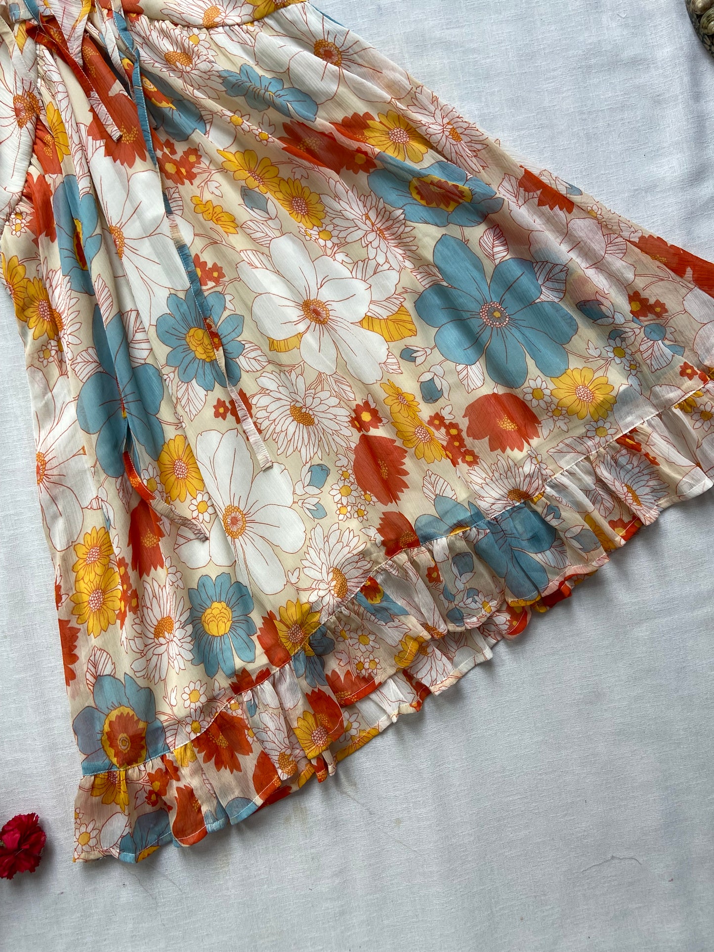 Multi Colour Floral Mini Dress