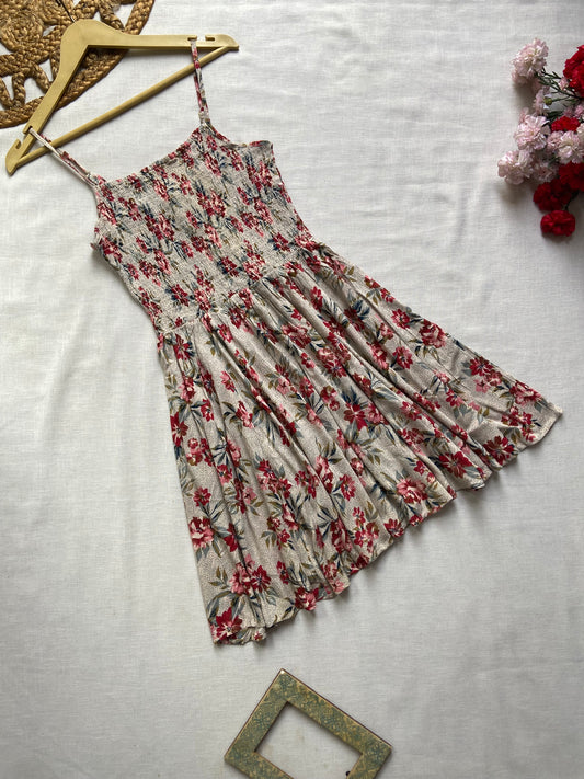 ANGIE FLORAL MINI DRESS