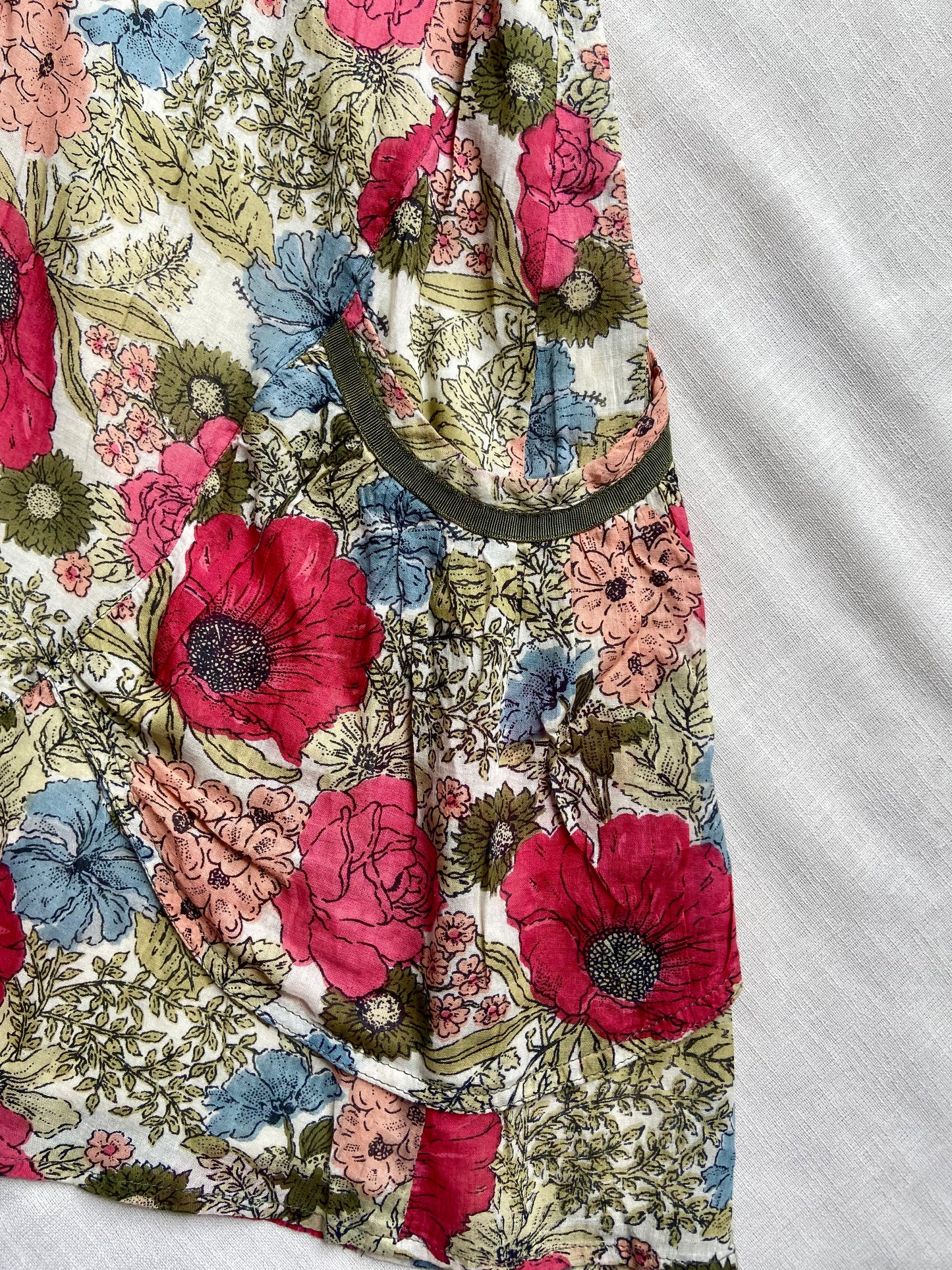 Floral Summer Dress with Tie Waist