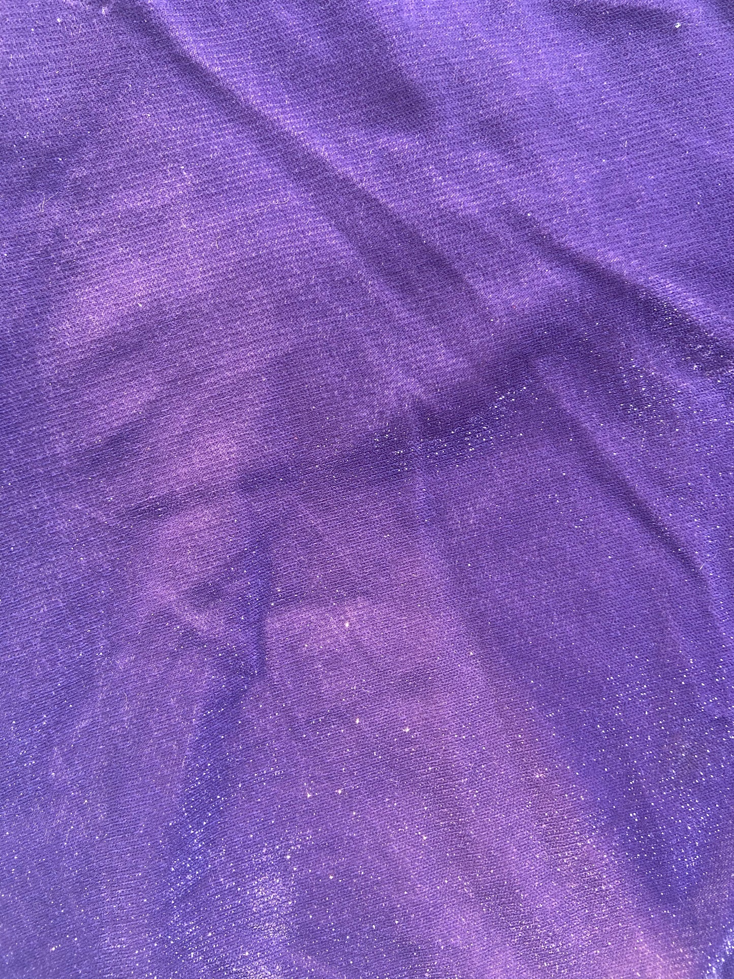 Women’s Purple Velvet Scallop Edge Crop Top