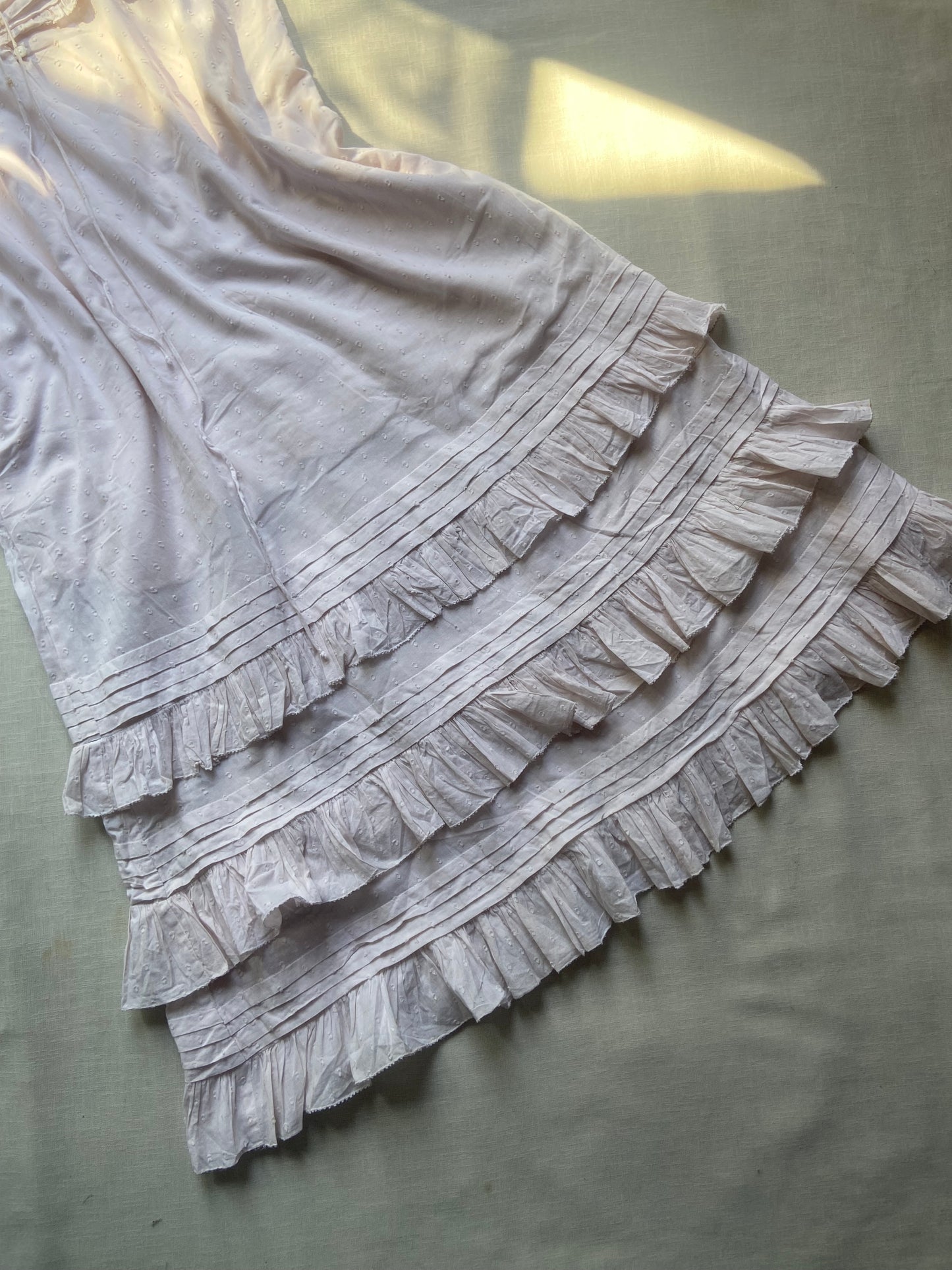 White Ruffle Tiered Sleeveless Dress