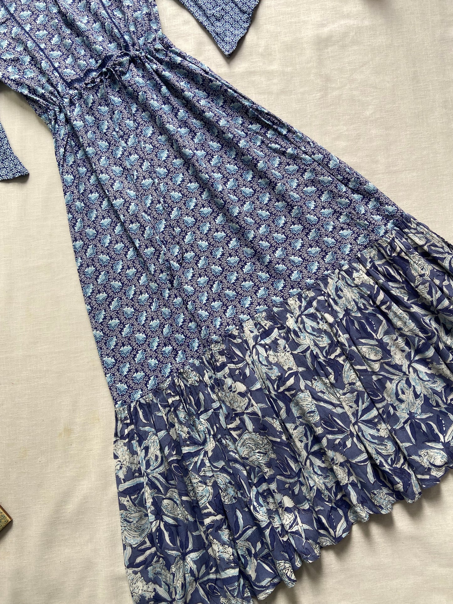 Blue Floral Maxi Dress