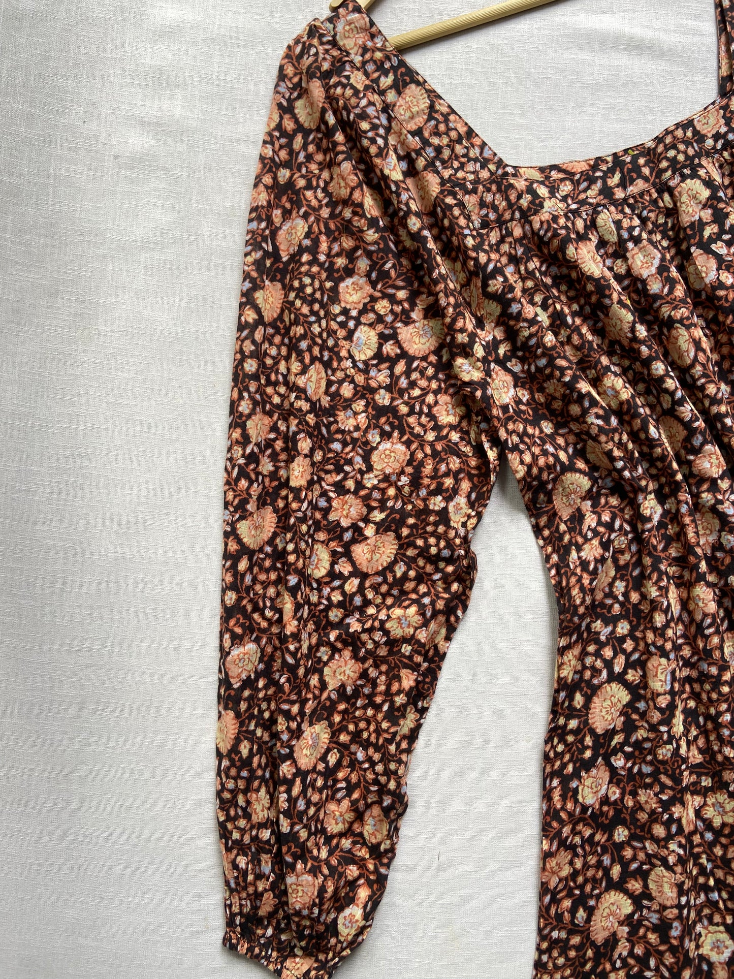 Brown And Beige Billabong Maxi Dress